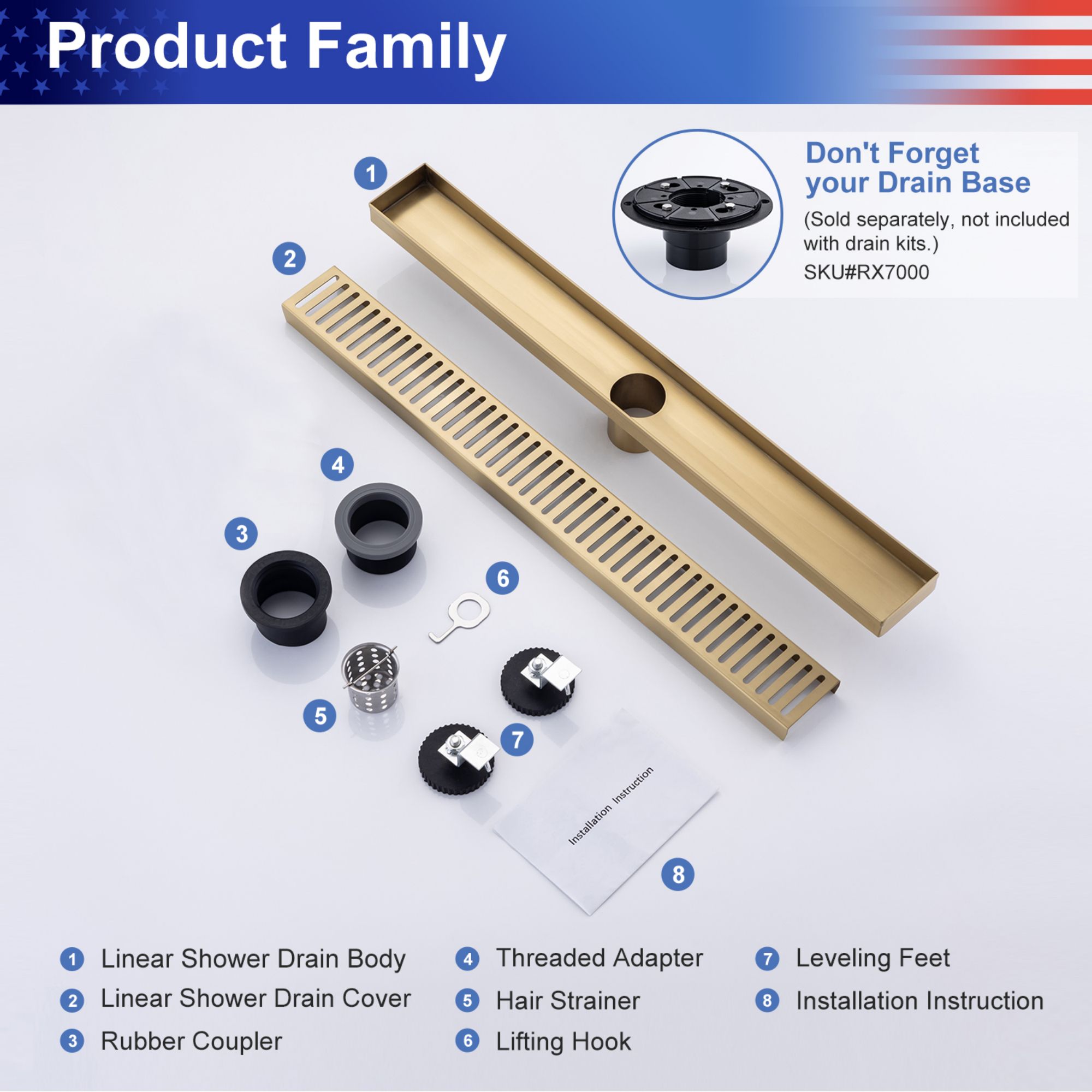Rainlex RX7002LSJ-24 Drains-Flanges - View #8