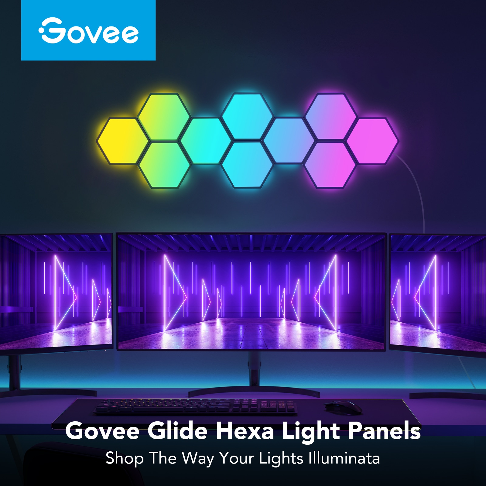 Govee Glide Hexa Pro LED Light Panels - Govee