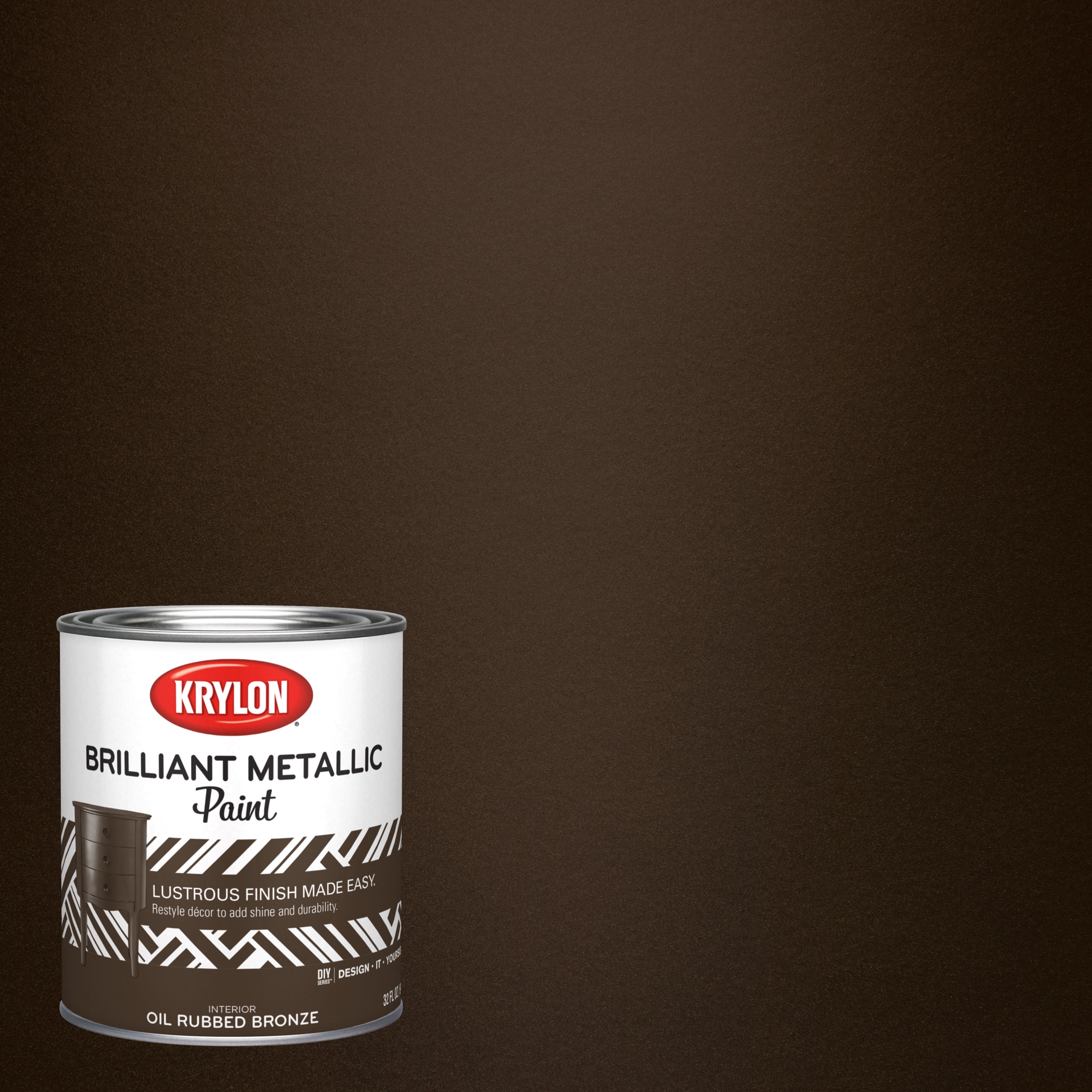 Krylon Pearlescent Latex Metallic Paint, 1 quart 