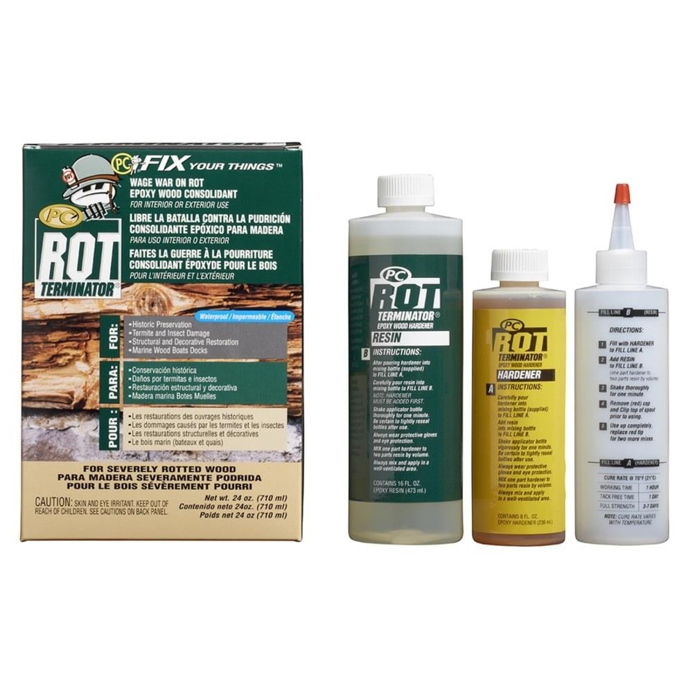 PC Products PC-Rot 24-oz Dries Amber Wood Hardener in the Surface Repair  department at