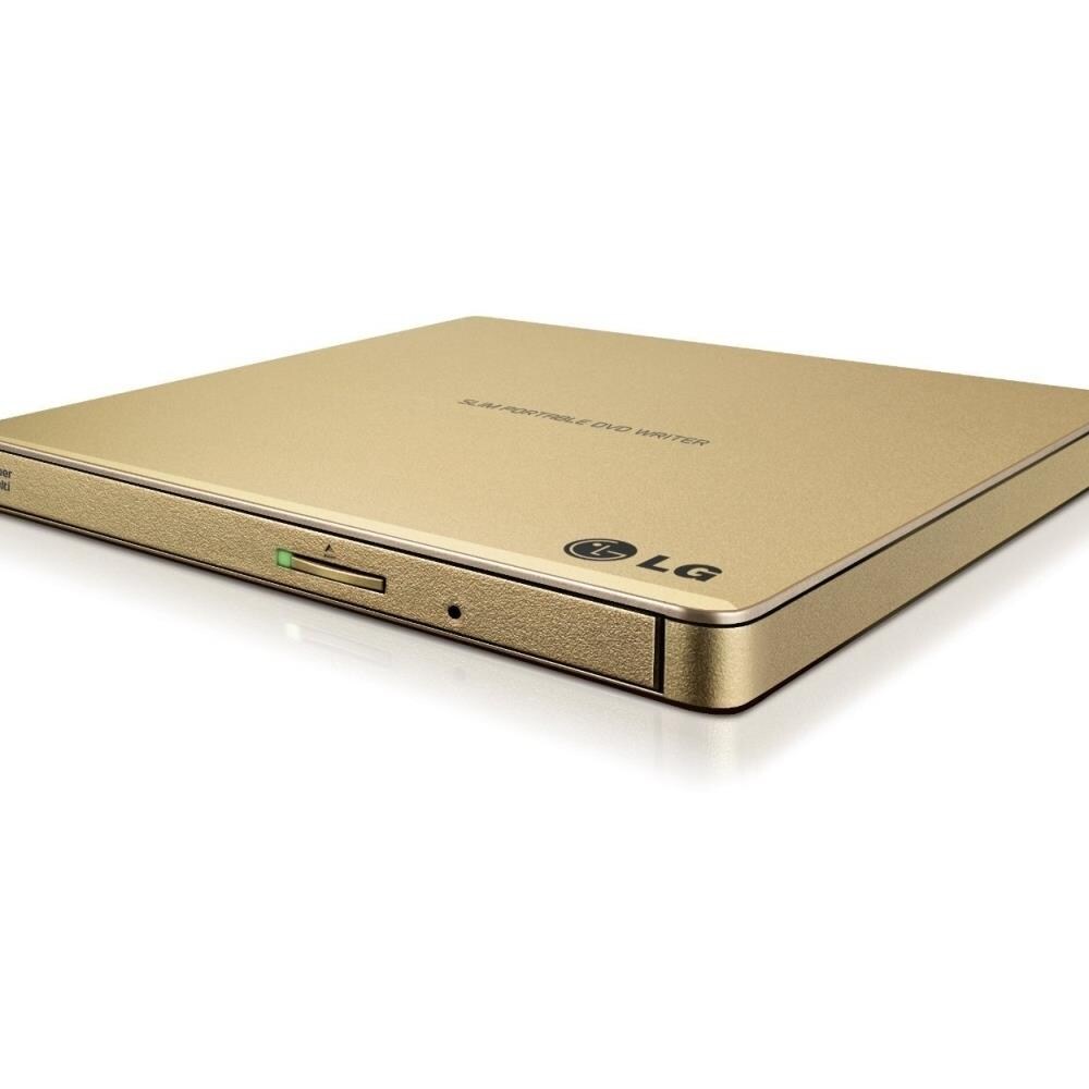  ZX9AZTY18951 External Slim DVDRW 8X USB Gold with Cyberlink Software 9.5 mm Retail Storage