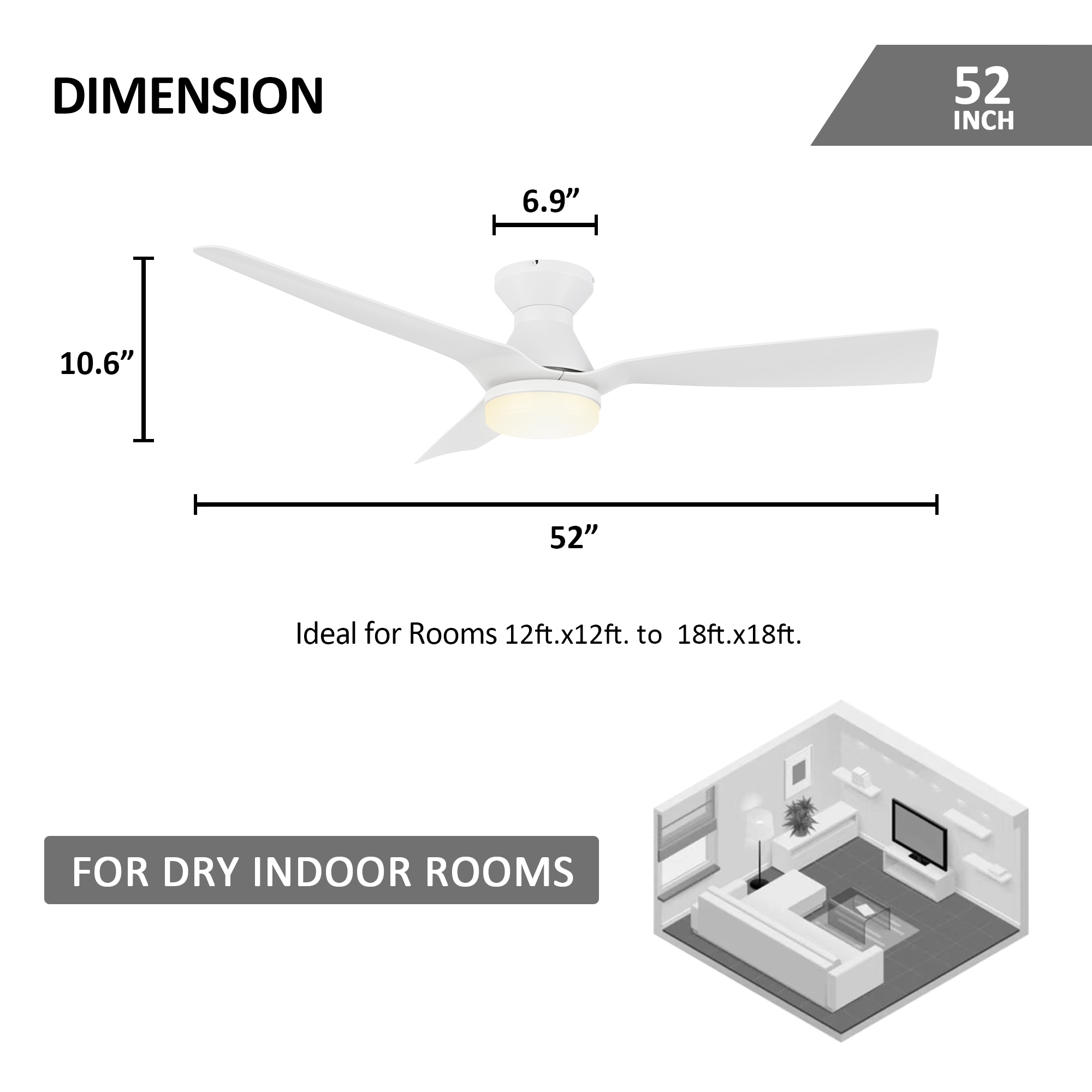 CARRO USA LCFR523P1-L11-W1-FM Ceiling-Fans - View #9