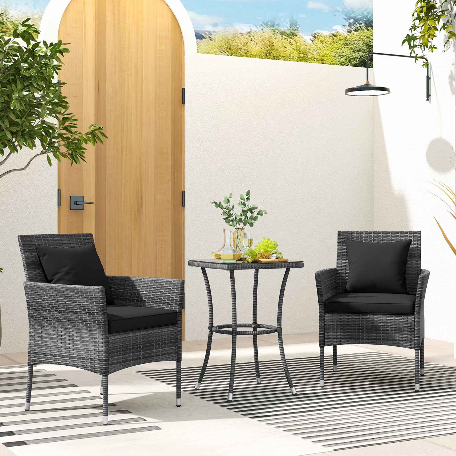 YERIVA P70957DKDH Patio-Conversation-Sets - View #2