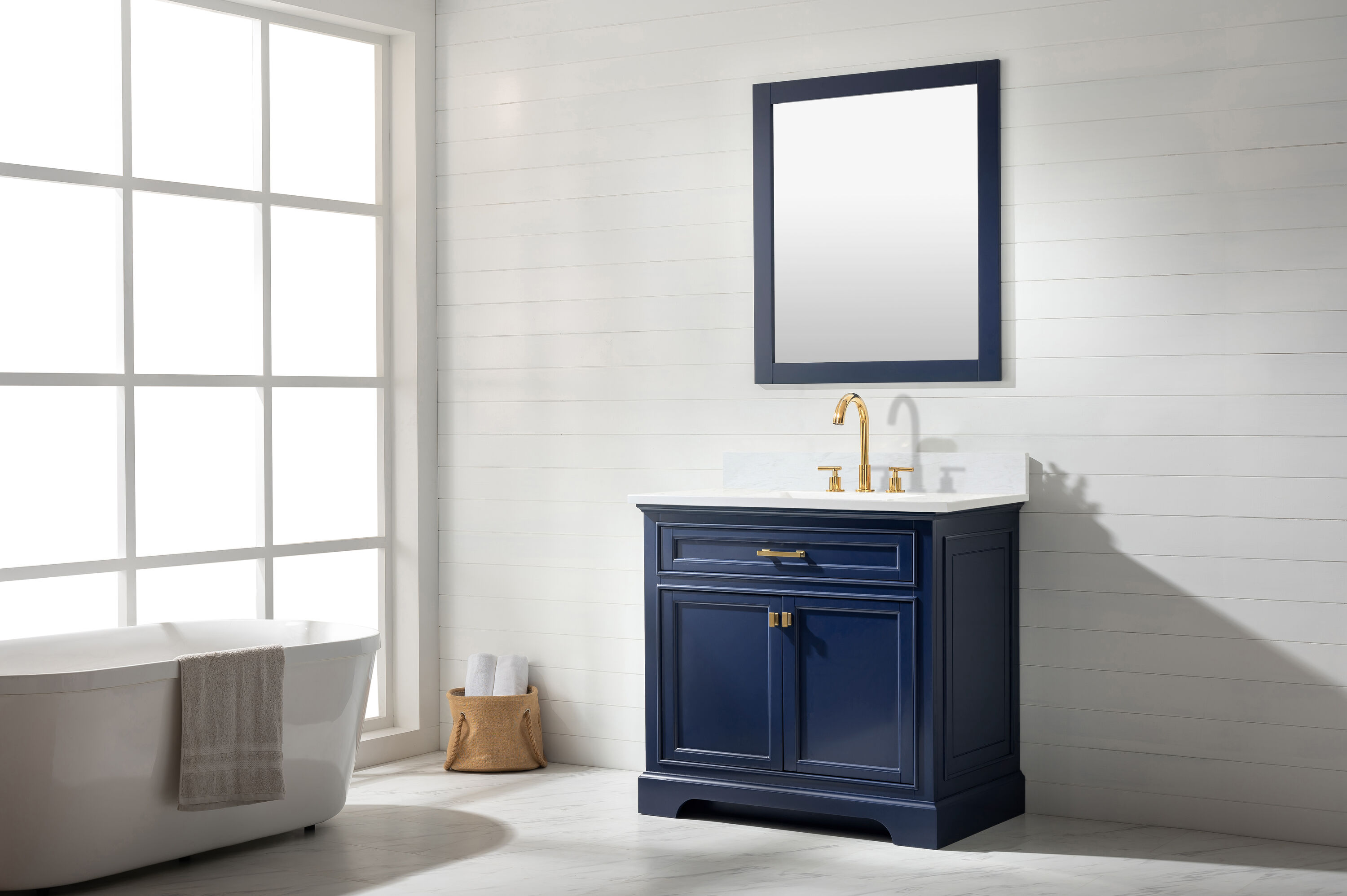 Design Element ML-36-BLU Bath-Vanity-Combo - View #3
