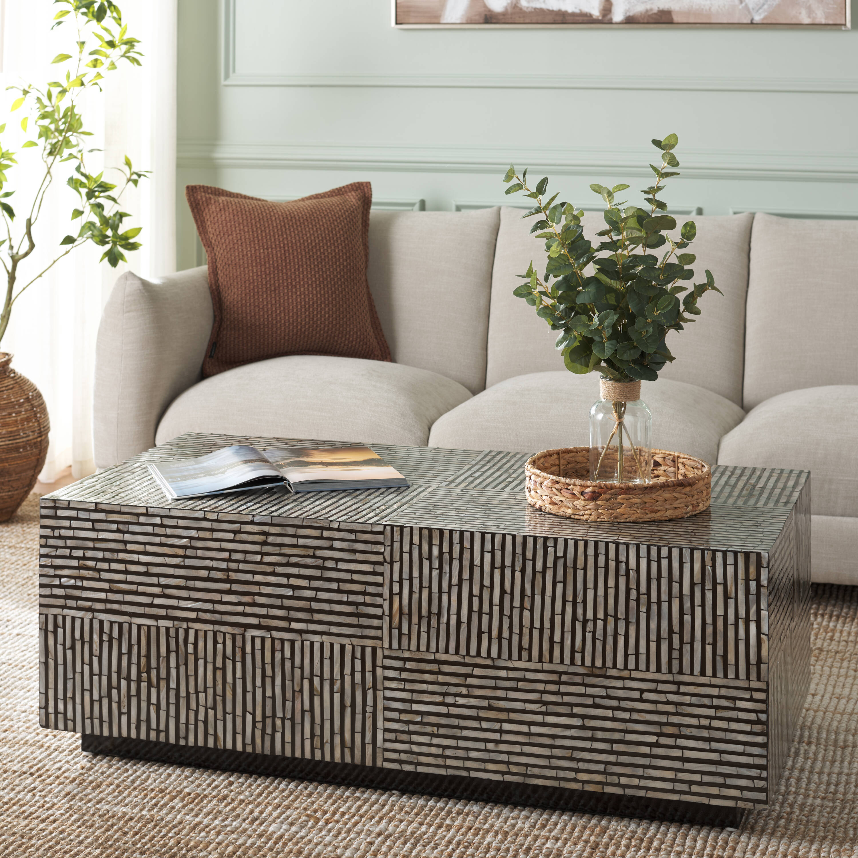 Safavieh COF1806A Powder Coating MDF Modern Coffee Table