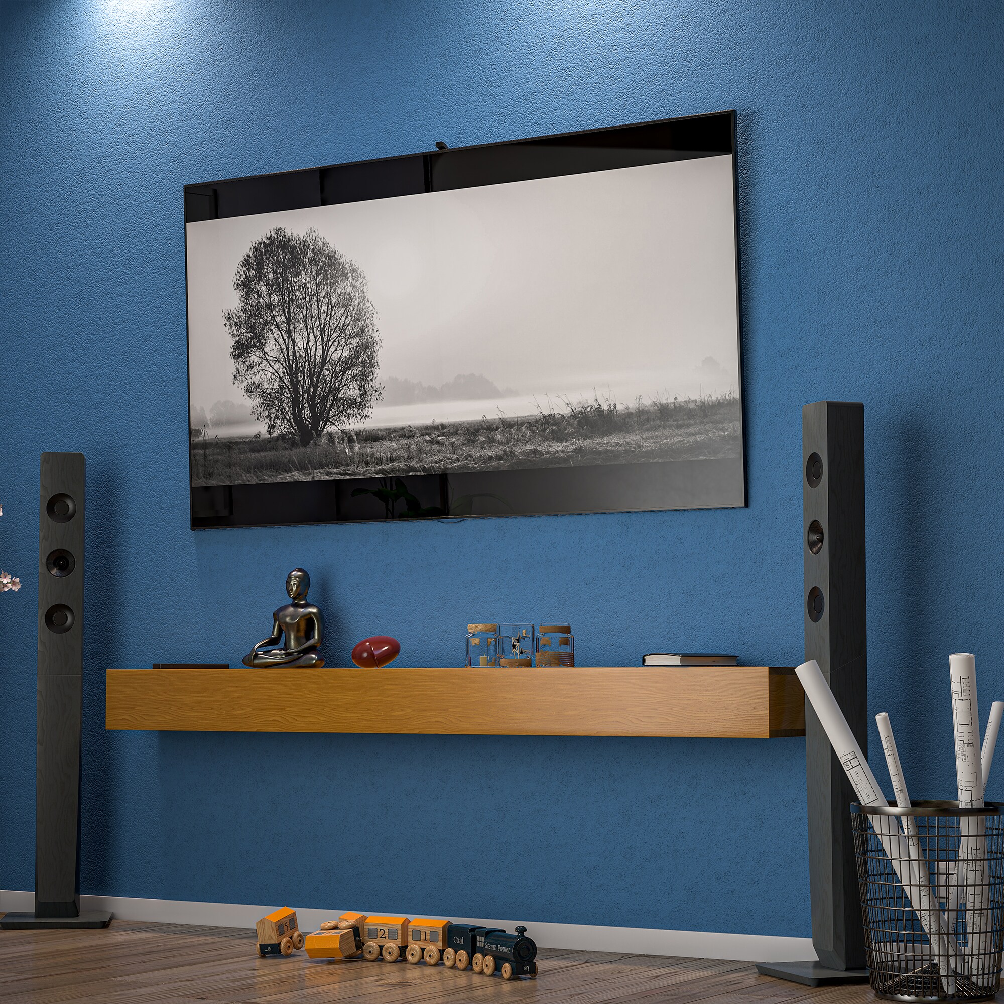 Gaierptone CRXQGHYMY5X Wall-Mounted-Shelving - View #4
