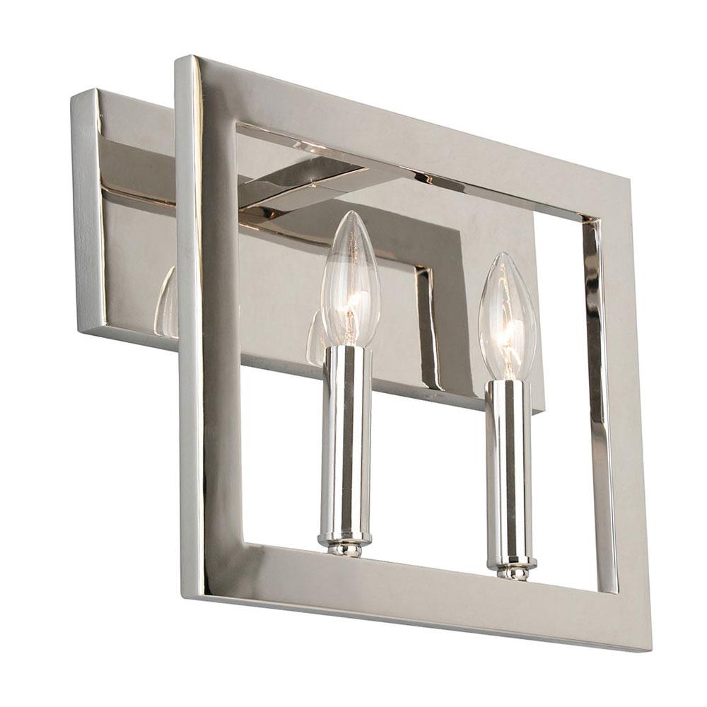 EGLO 204476A Jordan 13.25-in 2-Light Satin Nickel Transitional Vanity Light