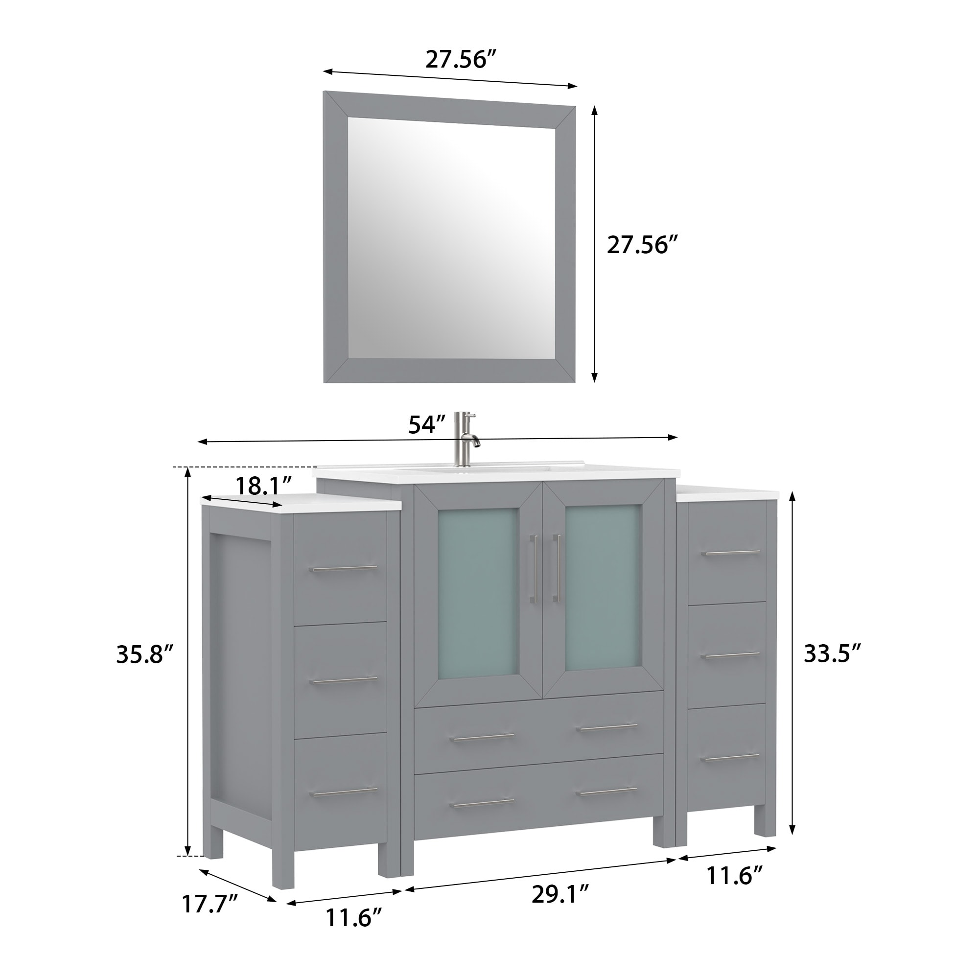 Vanity Art VA3030-54G Bath-Vanity-Combo - View #14