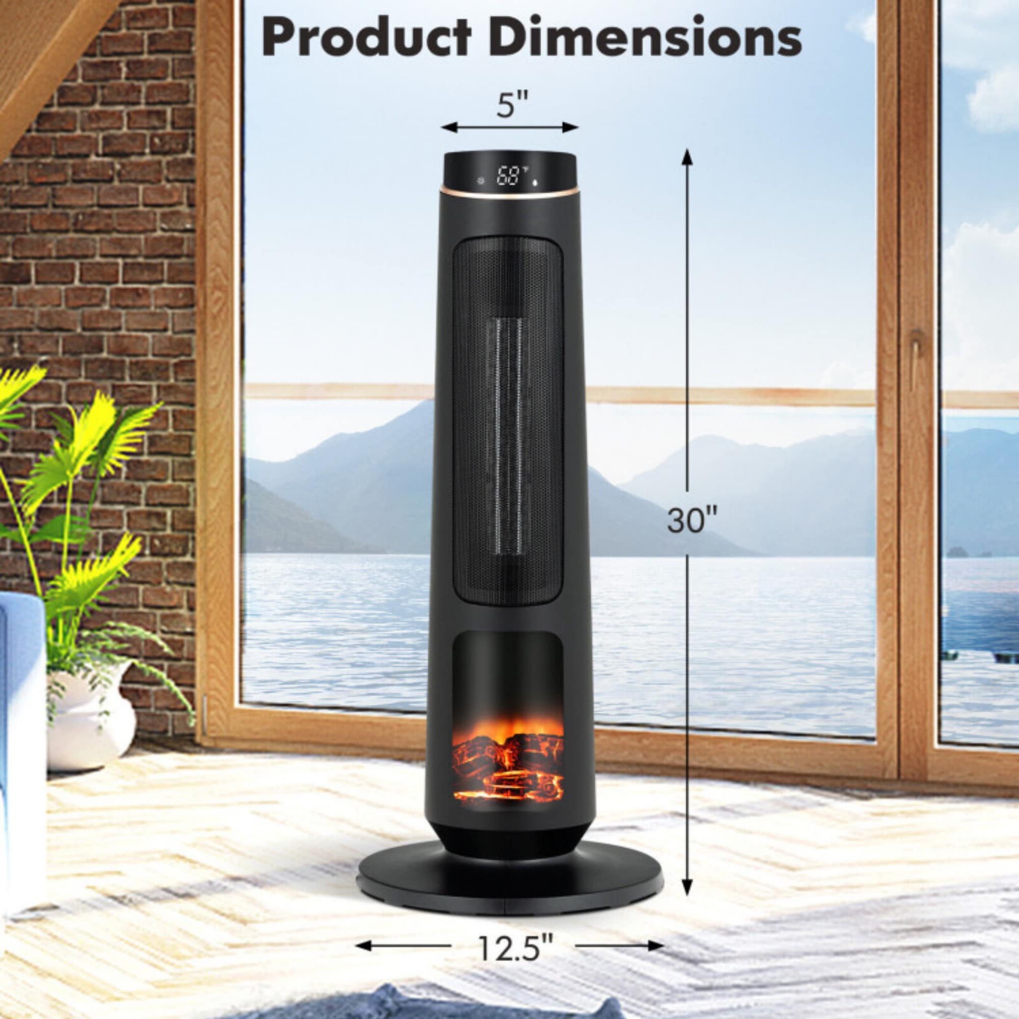 LUCKY ONE LO-EP25390USBK Portable-Electric-Heat - View #3