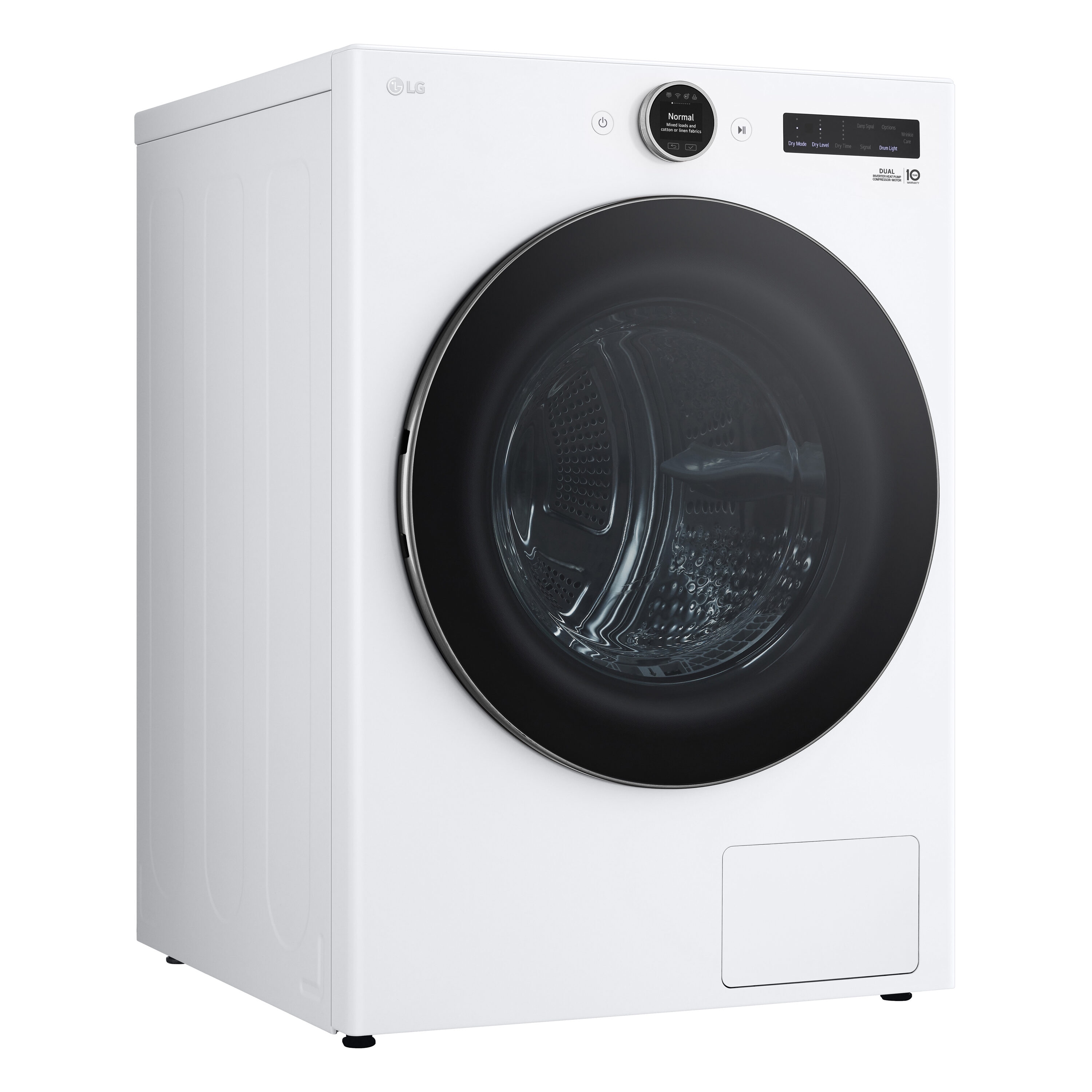 LG 7.8-cu ft Stackable Ventless Smart Electric Dryer (White) ENERGY ...