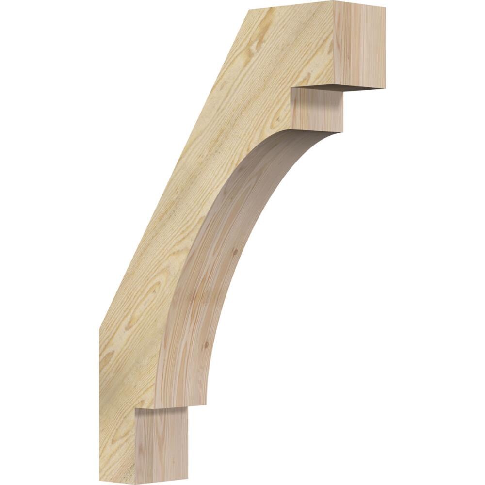 Ekena Millwork BRC06X24X36MRC00RDF 6-in x 24-in x 36-in Douglas Fir Unfinished Wood Merced Rough Sawn Knee Brace