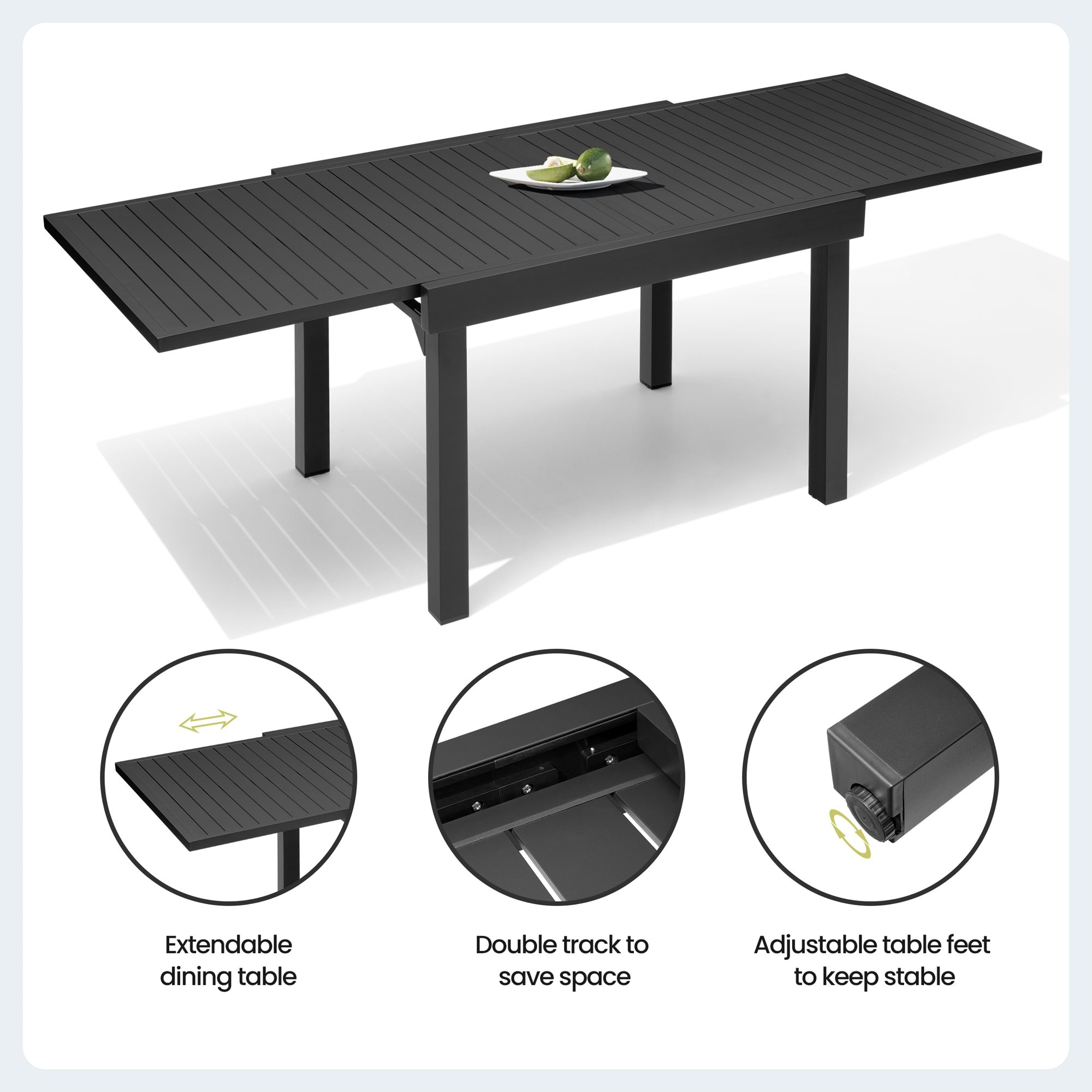 Crestlive Products CL-TB029GRY Patio-Tables - View #5