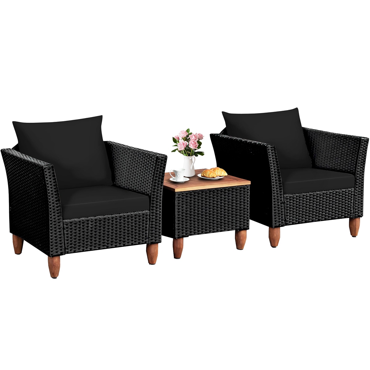 Forclover HYFE-66532BK Patio-Conversation-Sets - View #10