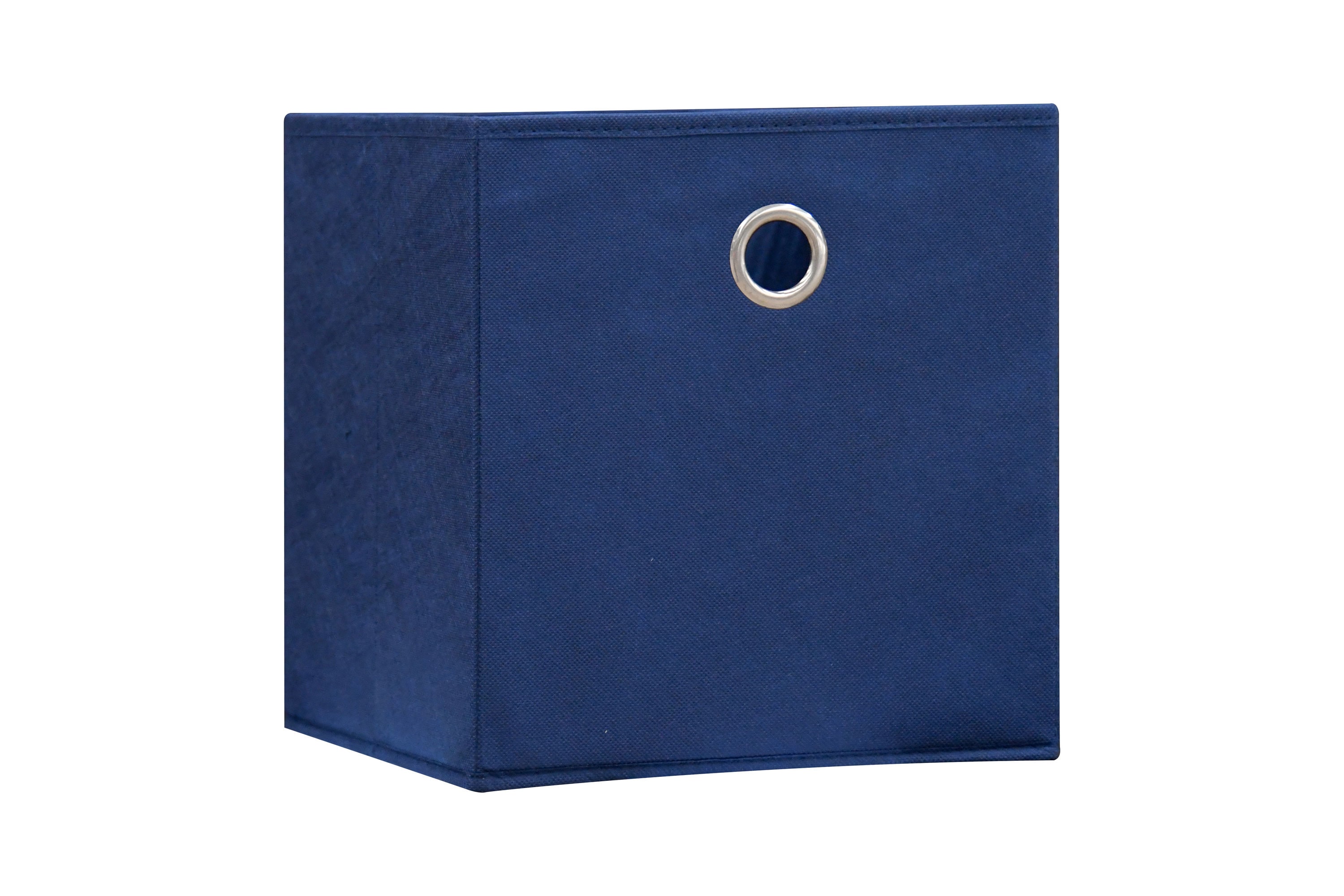 Style Selections 22.3-in W x 22.3-in H x 16.5-in D Blue Plastic Basket