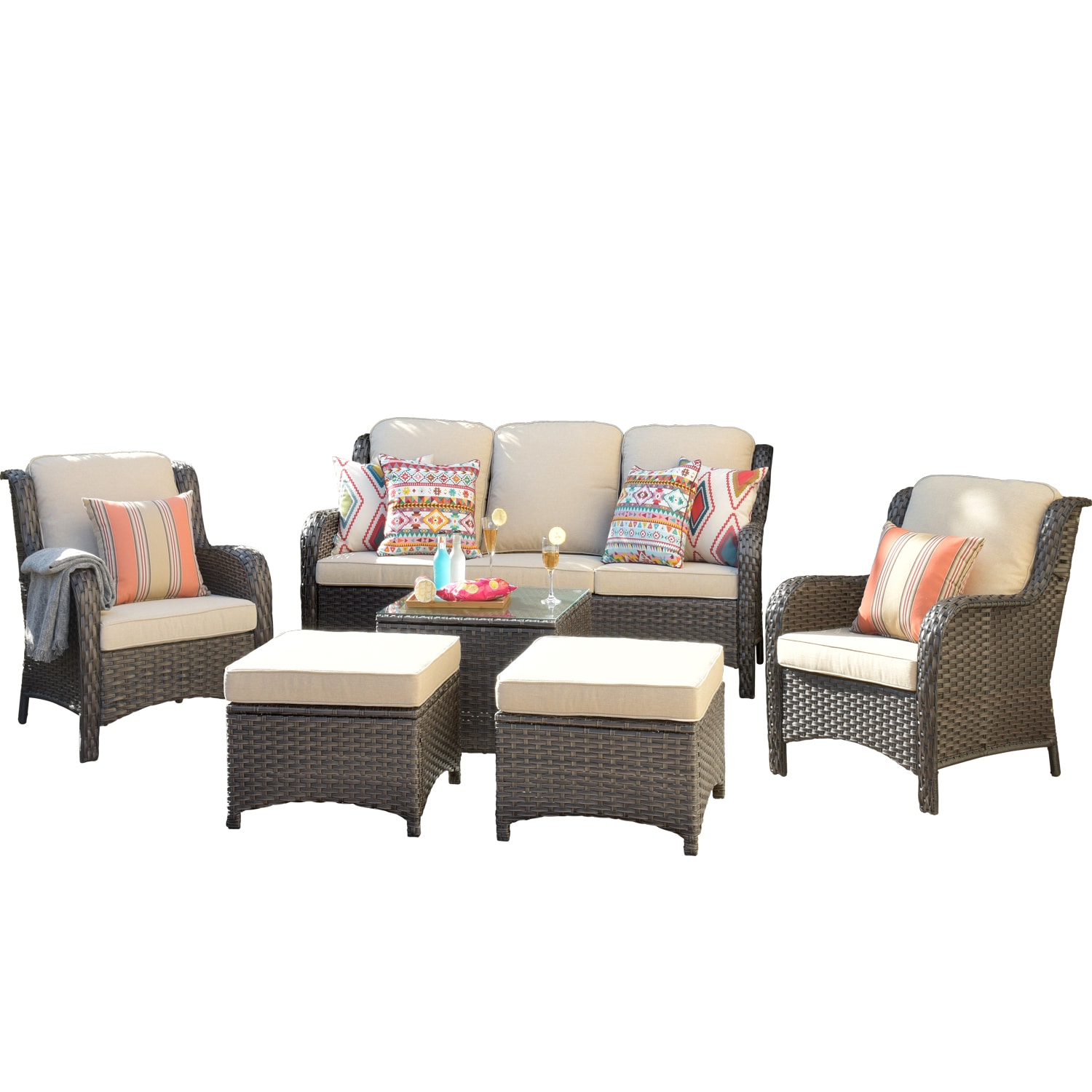 lowes 4 pc woven conversation set