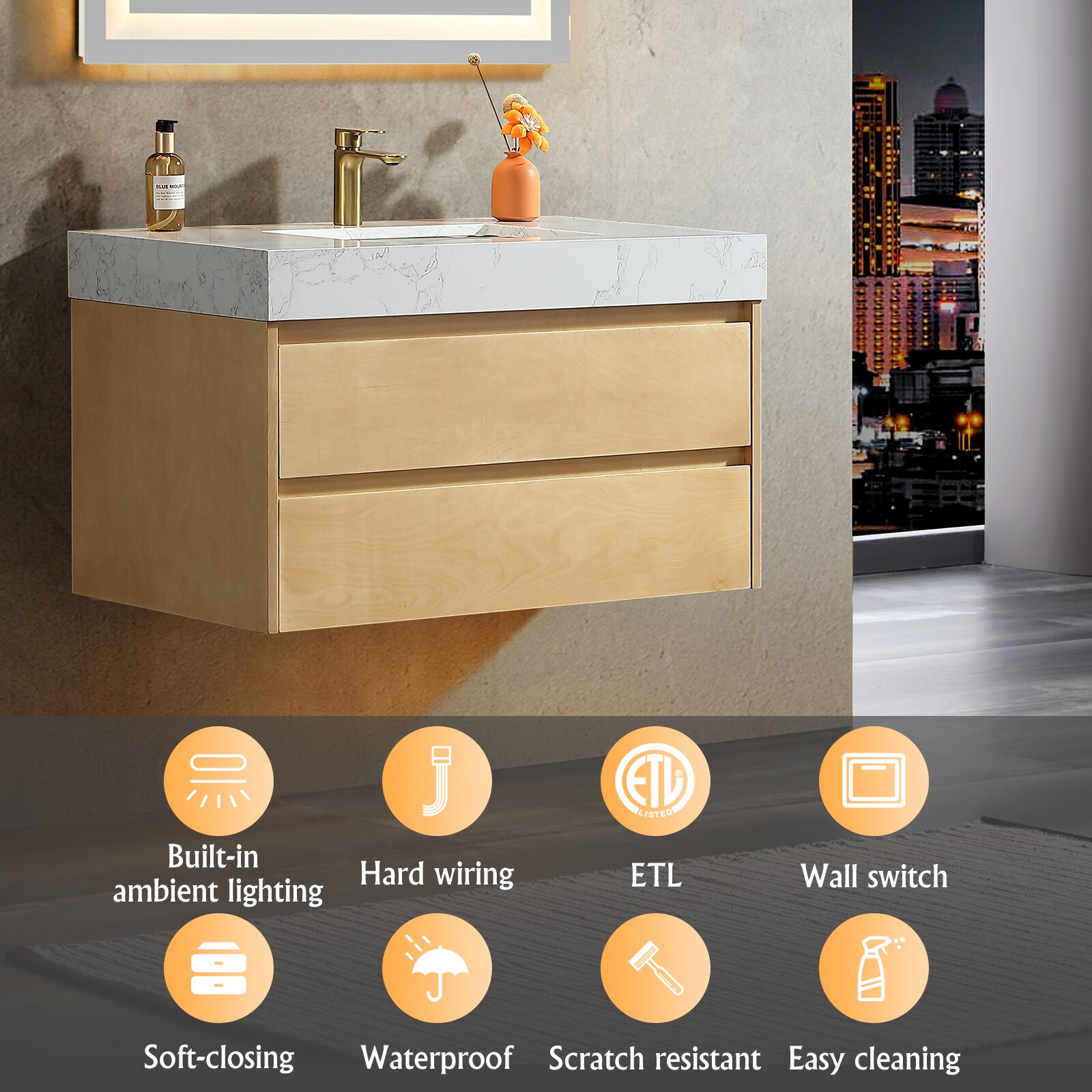 ExBrite FM3621V4NW Bath-Vanity-Combo - View #6
