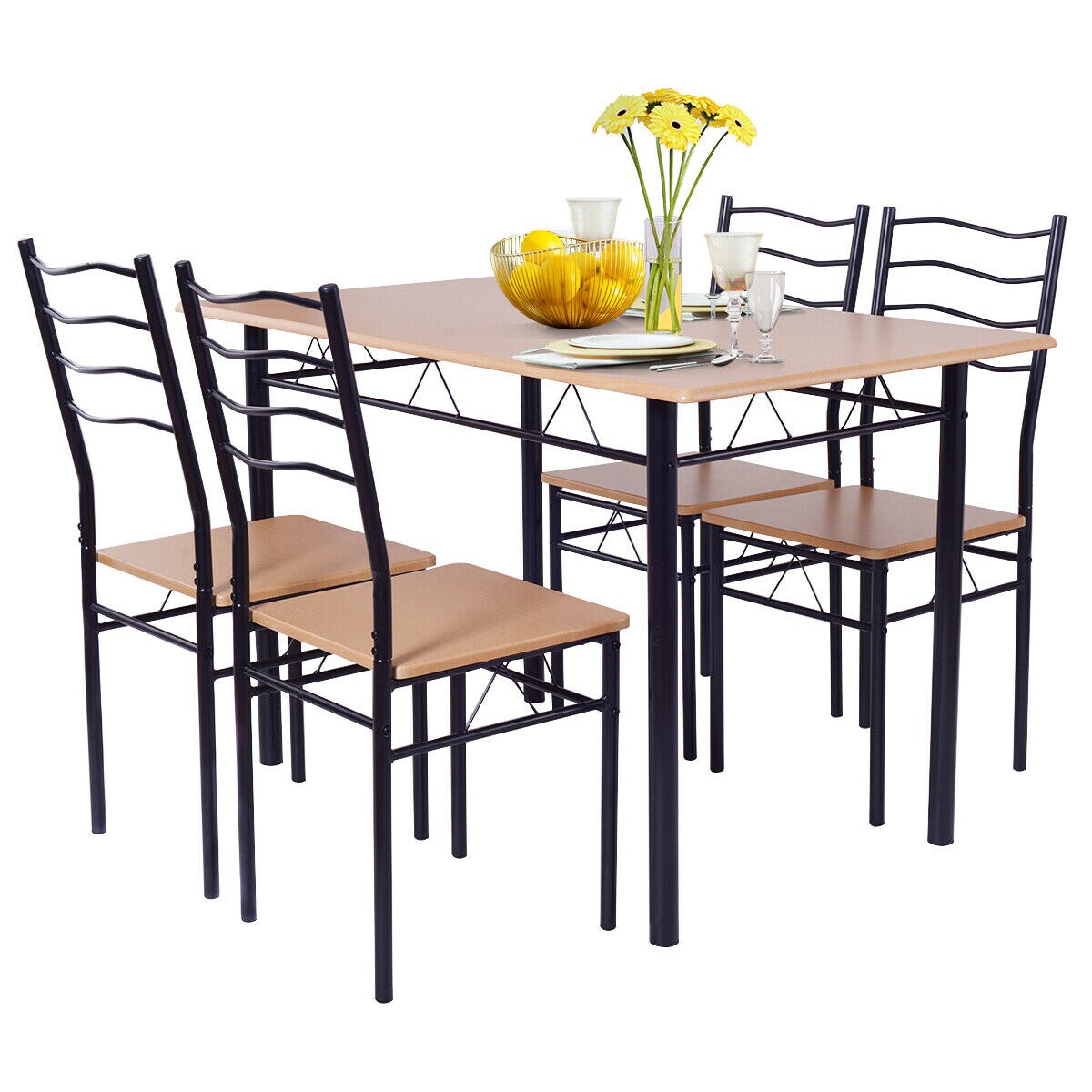 metal kitchen table and chair sets