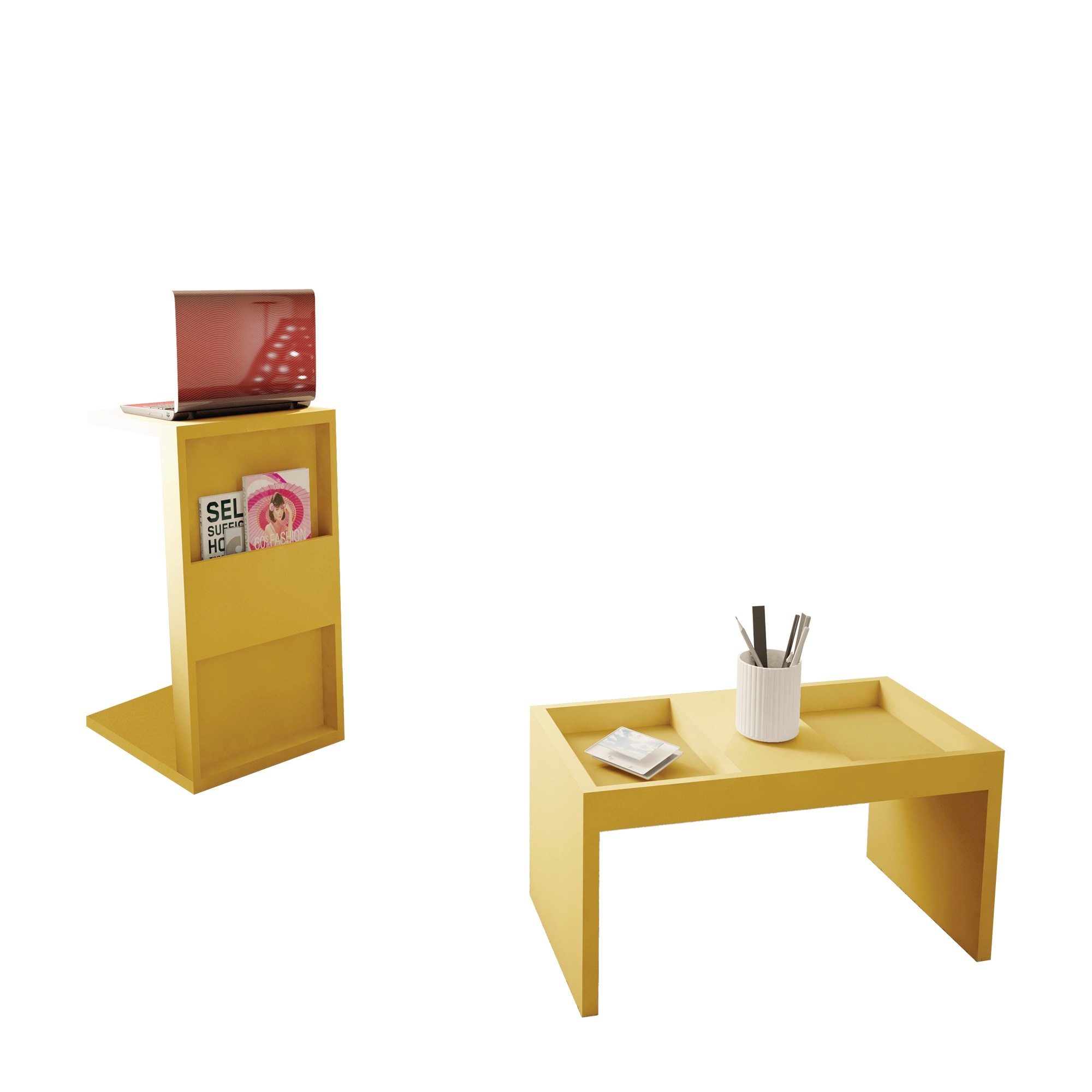 Manhattan Comfort 2-13LC6 Accent-Table-Sets - View #3