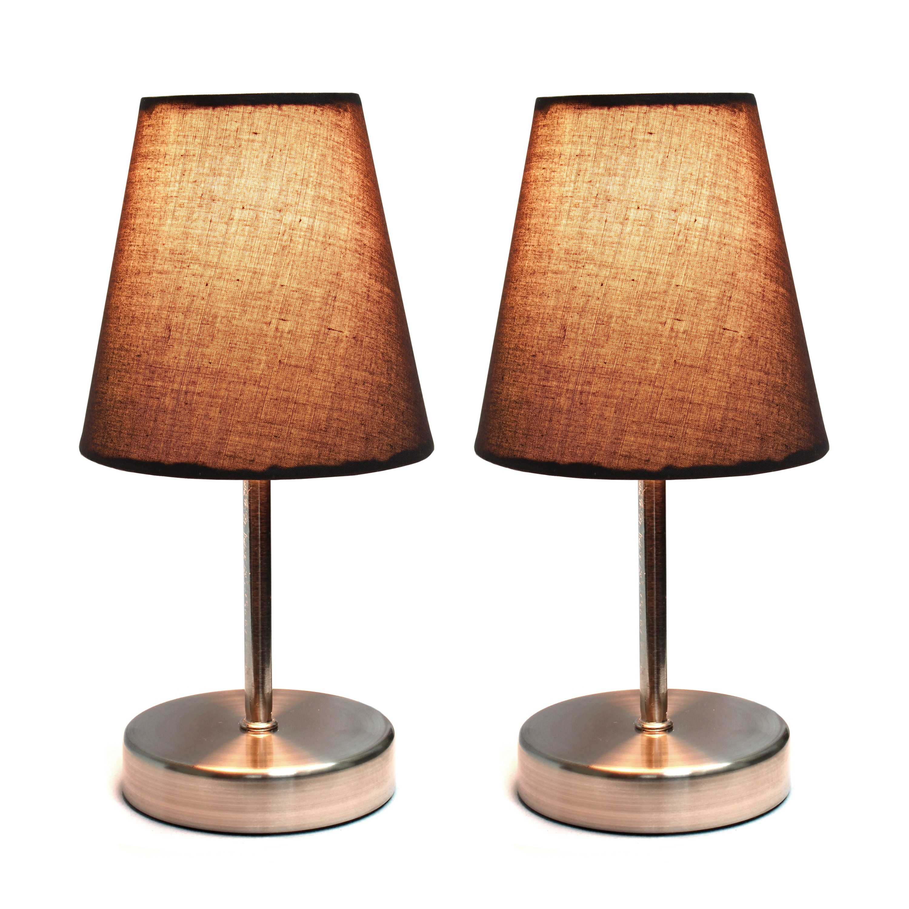 Simple Designs LT1198-BWN-2PK Table-Lamps - View #2