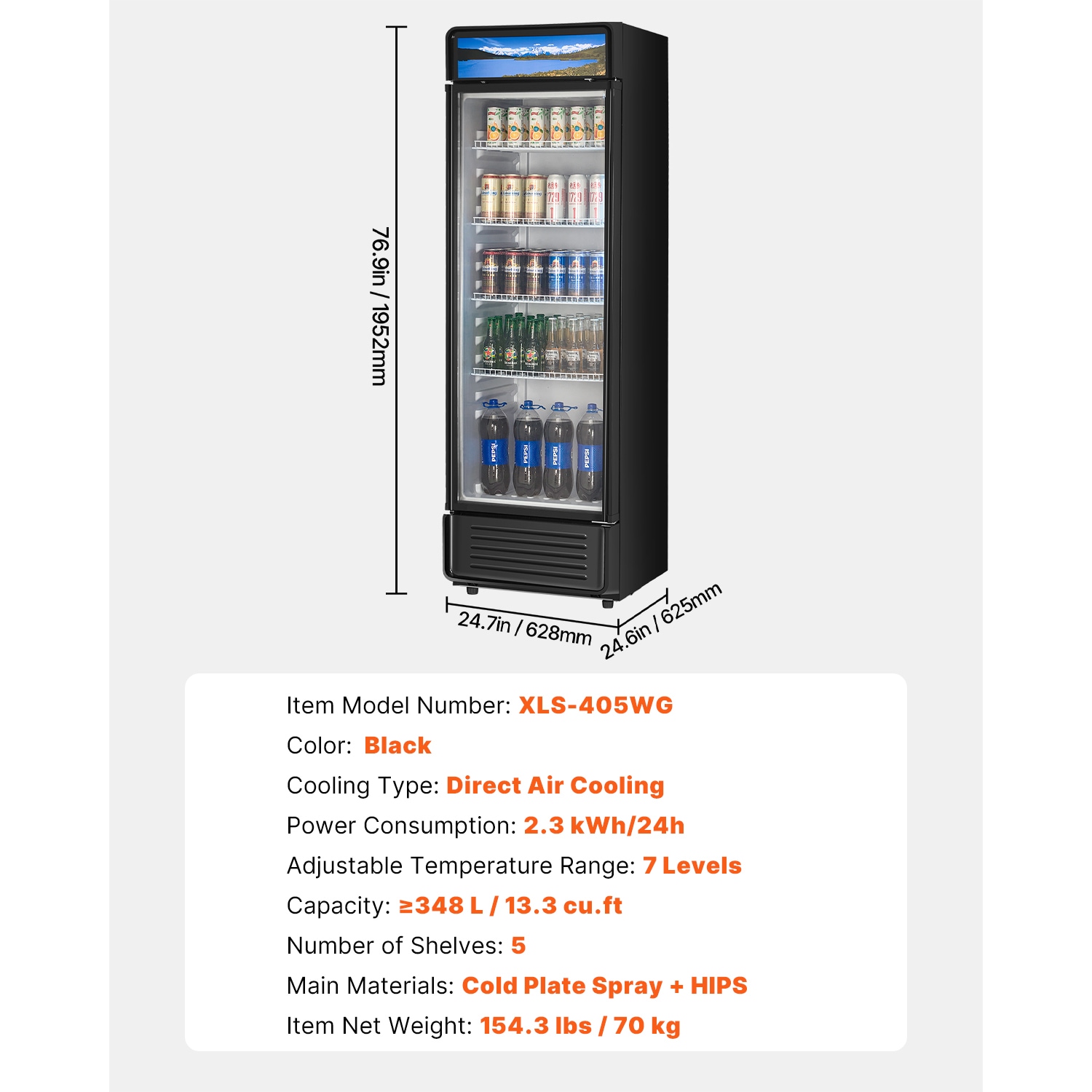 VEVOR SCDMBLMBXDDX06598V1 Commercial-Refrigerators - View #7