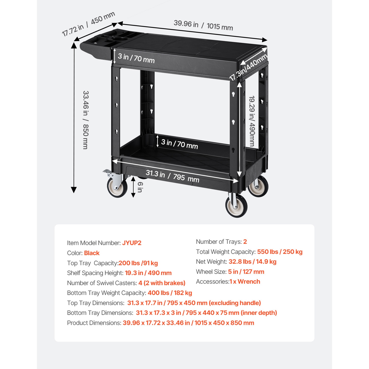VEVOR SCDXSLSYTCZH07170V0 Dump-Cart - View #7
