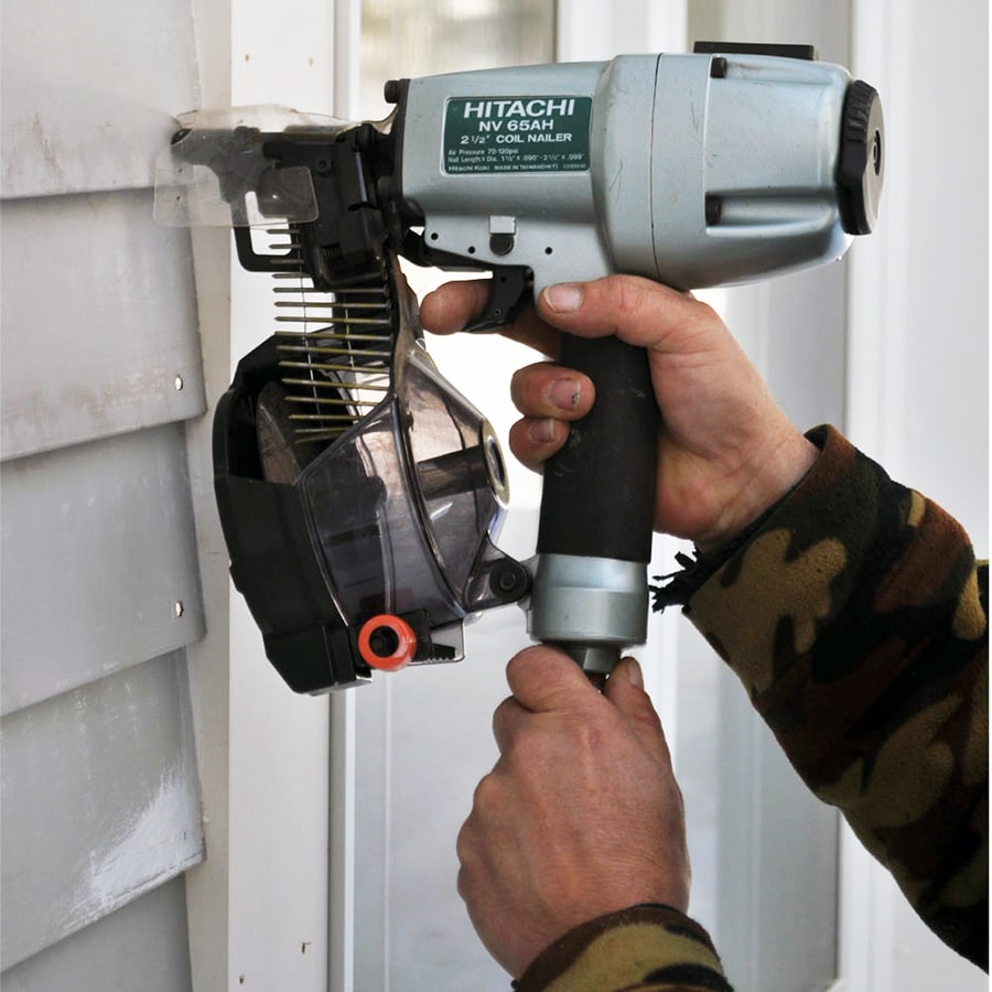 Hitachi 15-Degree Pneumatic Siding Nailer in the Nailers department at ...