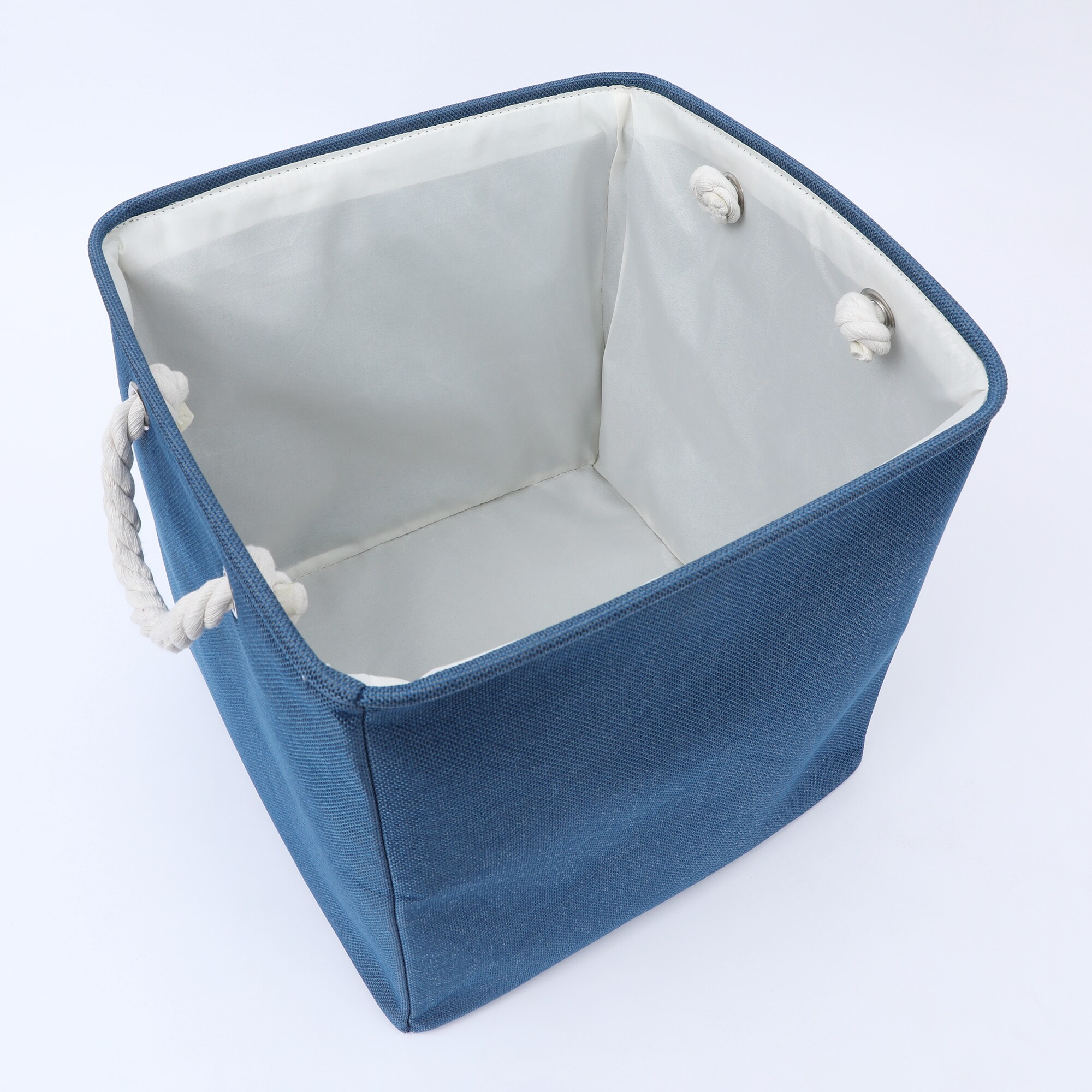Unique Bargains 13 Inch Square Fabric Collapsible Storage Basket