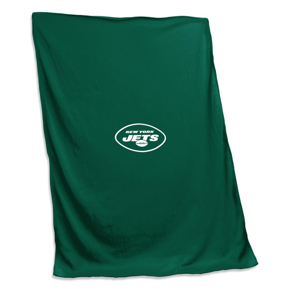 Logo Brands New York Jets Sweatshirt Blanket Green 60-in x 80-in 2.6-lb at