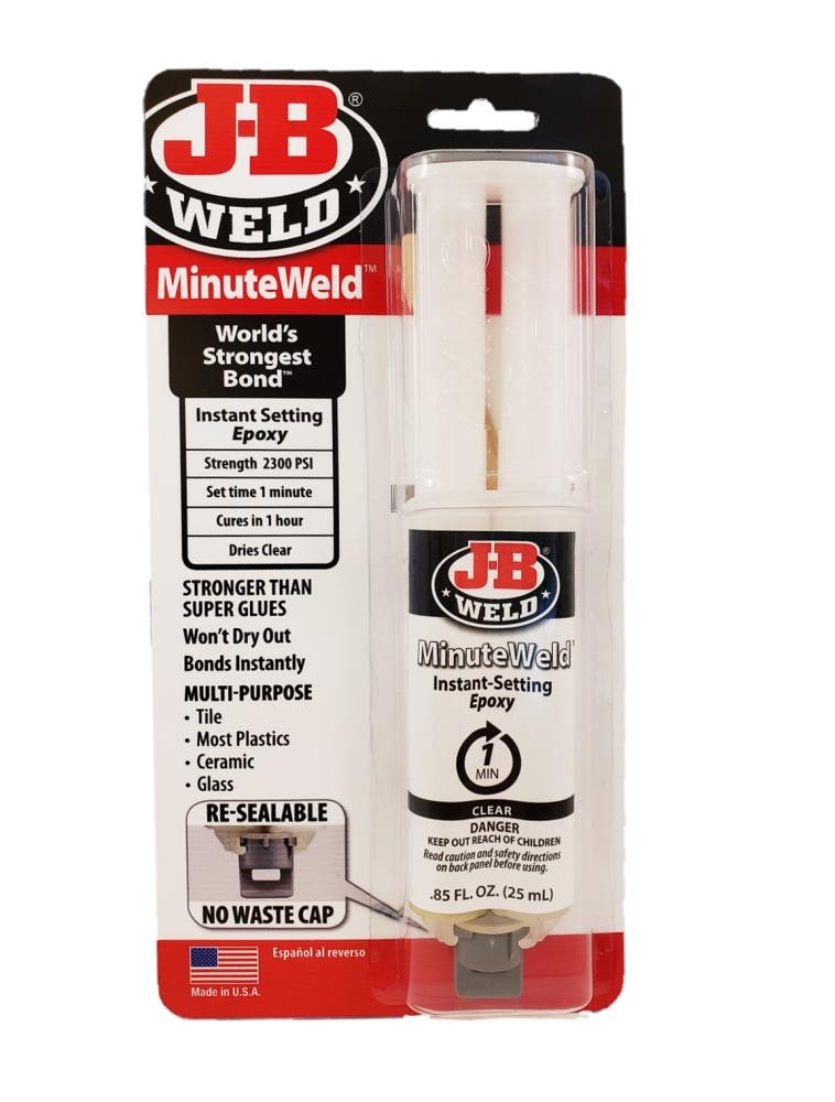 J-B WELD MinuteWeld Clear Epoxy Adhesive in the Epoxy Adhesives department  at