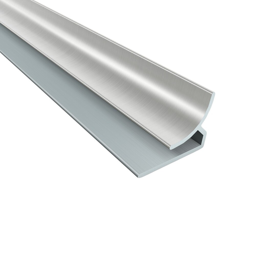 ACP 162-29 0.55-in W x 48-in L Brushed Nickel PVC Tile Edge Trim