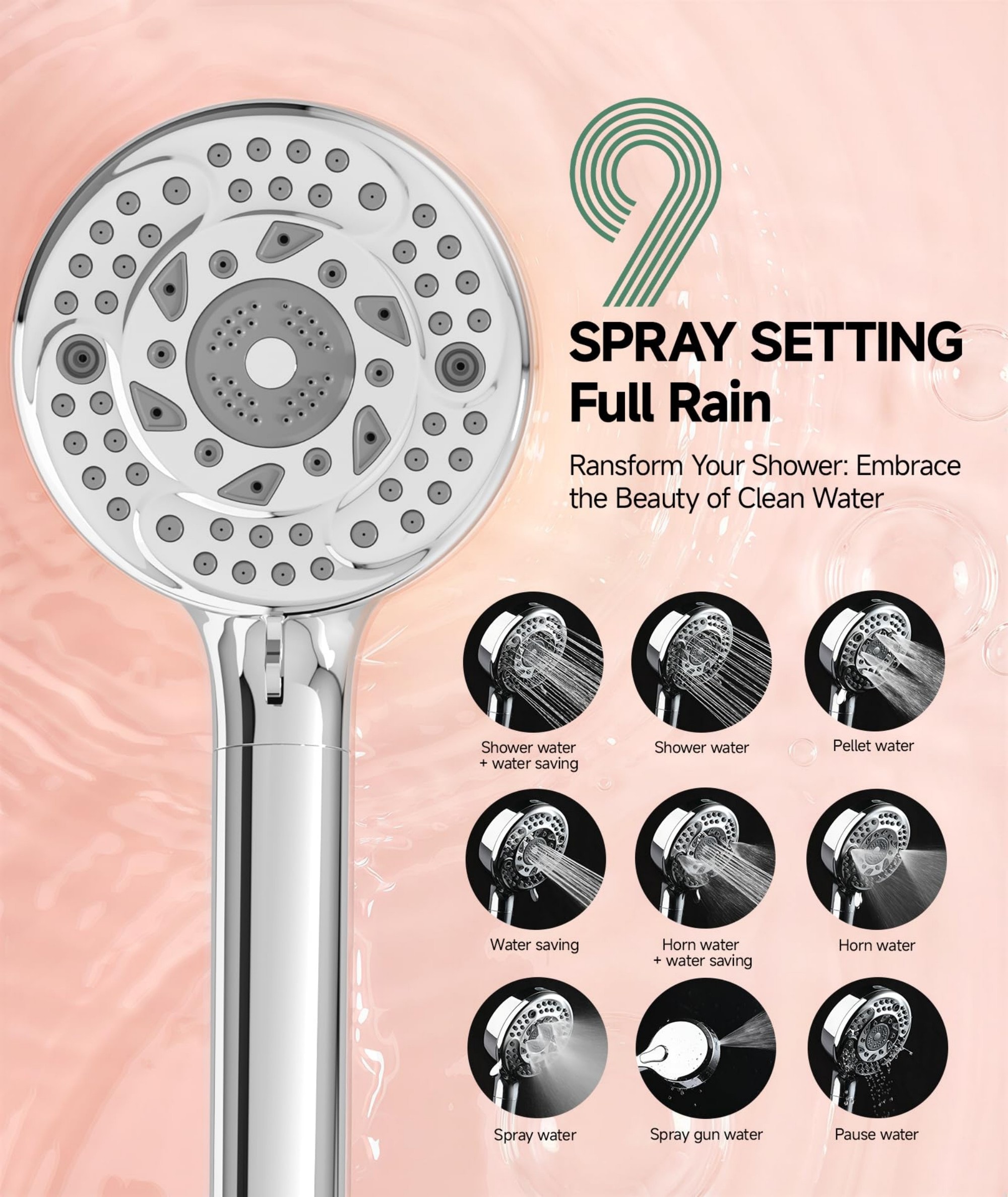Wudkey L4-RP2D6D Fixed-Showerhead - View #2