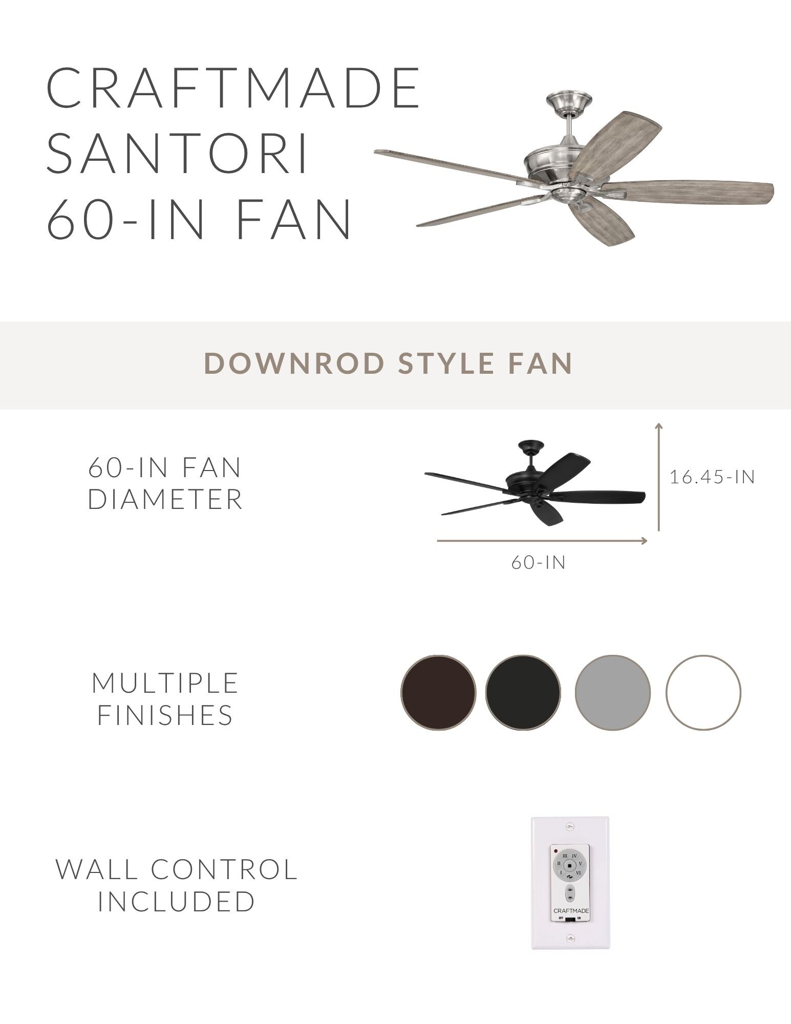 Craftmade SNT60ESP5 Ceiling-Fans - View #3