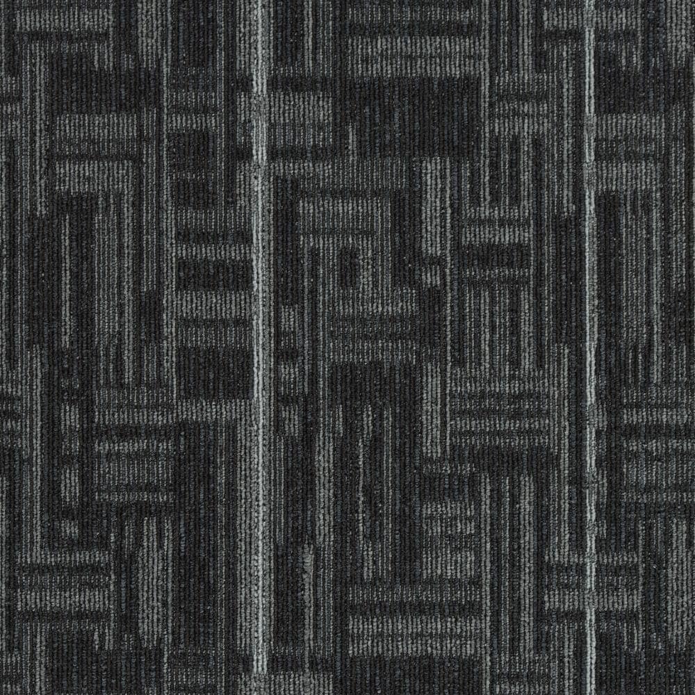 Mohawk LC66-L004-0808 (Sample) Home and Office City Limits Front Page Gray 16-oz sq yard Polyester Pattern Indoor Carpet