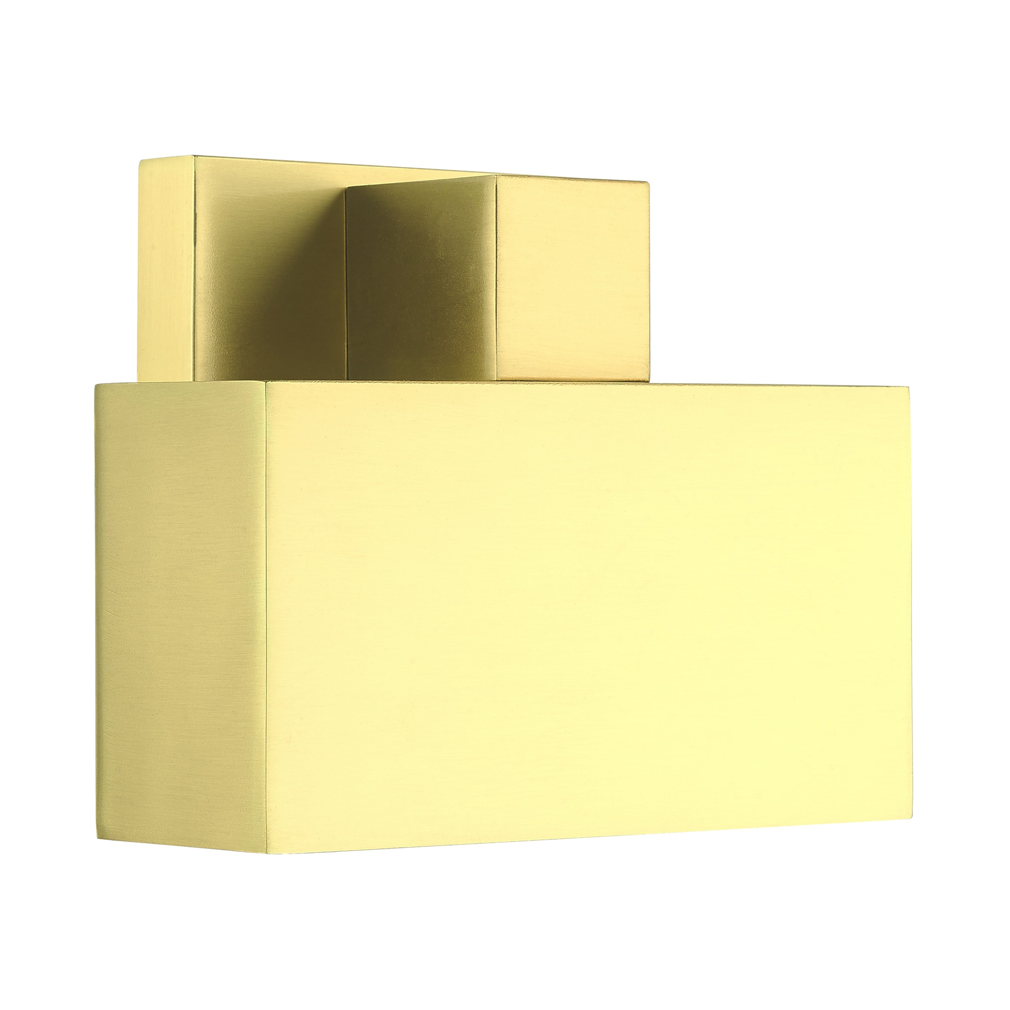 Sleek Lynx Satin Brass and Black Outdoor Wall Sconce