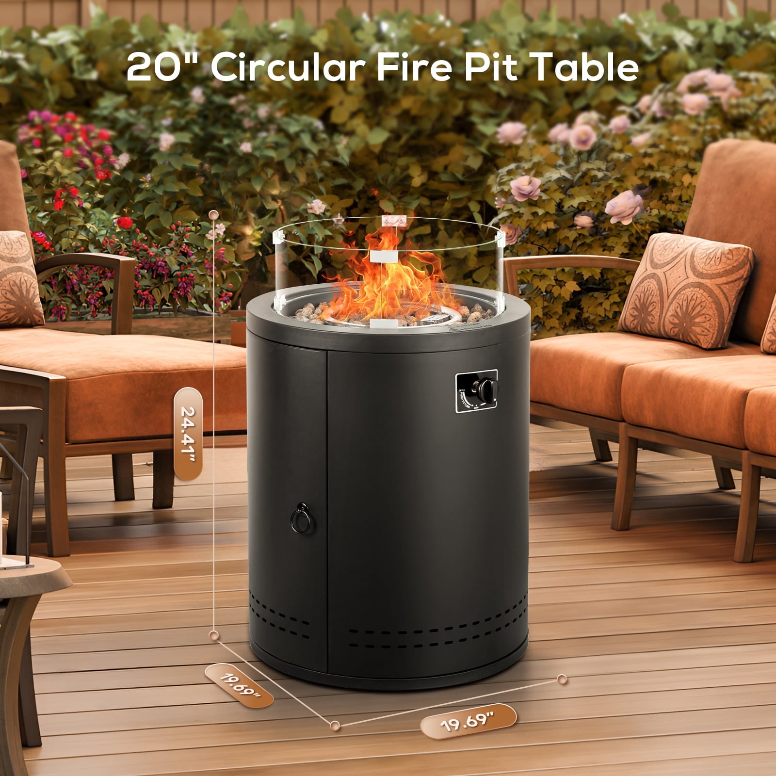 COWSAR LS46U20B Outdoor-Gas-Firepits - View #5