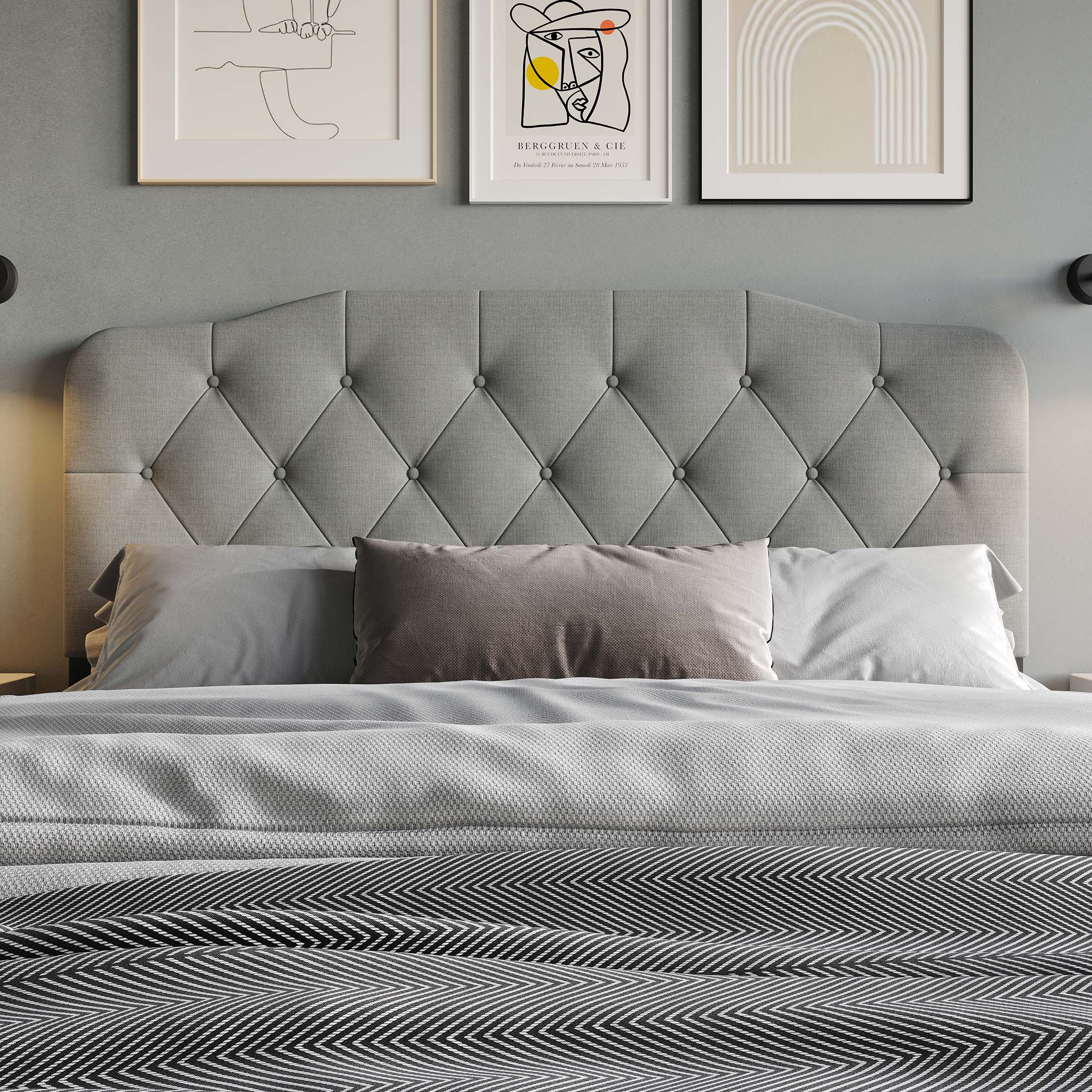 CasePiece C8238TUHB-LGY-LN Upholstered-Headboards - View #2