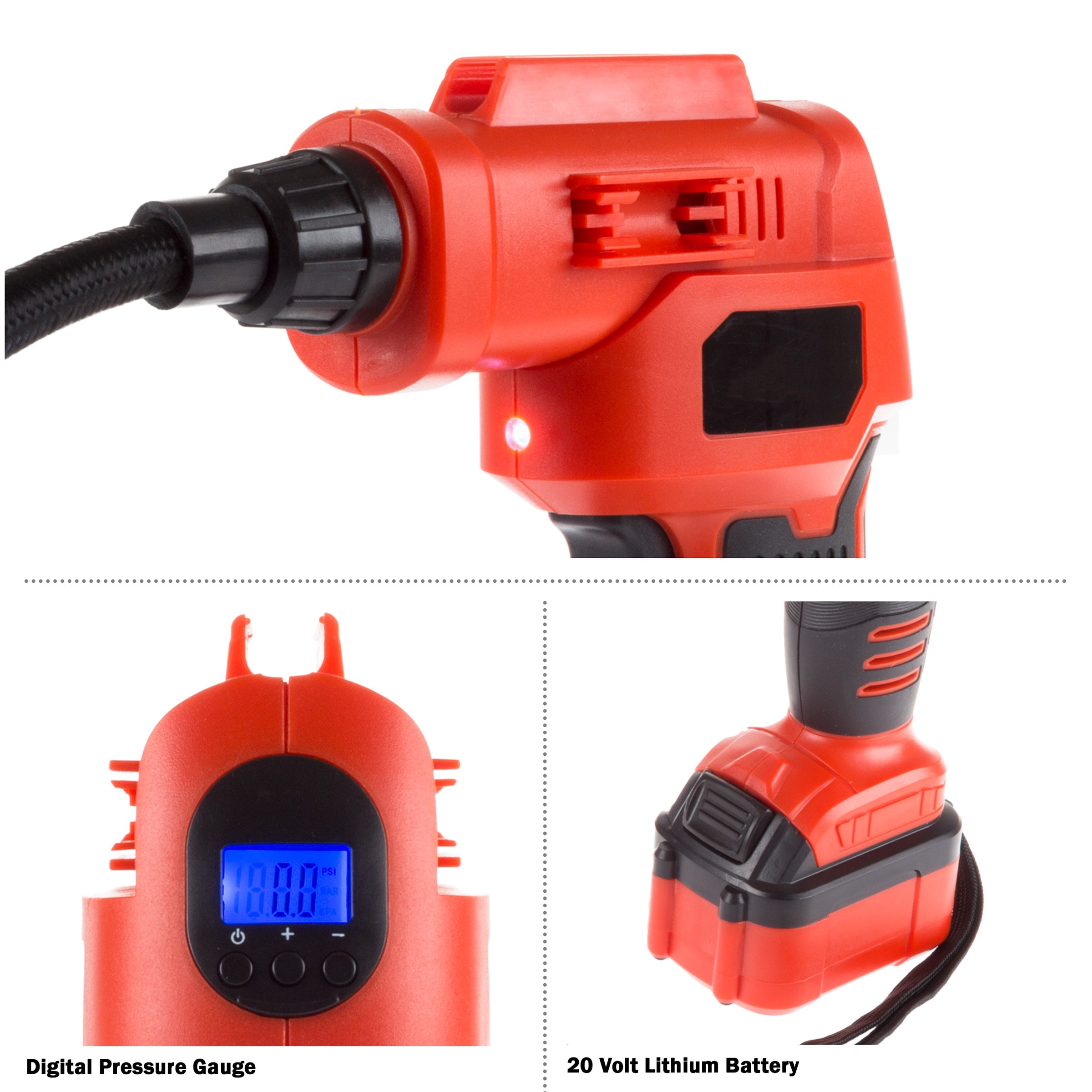 Numax Cordless power Inflator and air pump kit 16-volt / 120 Lithium Ion  (li-ion) Air Inflator (Power Source: Electric) in the Air Inflators  department at