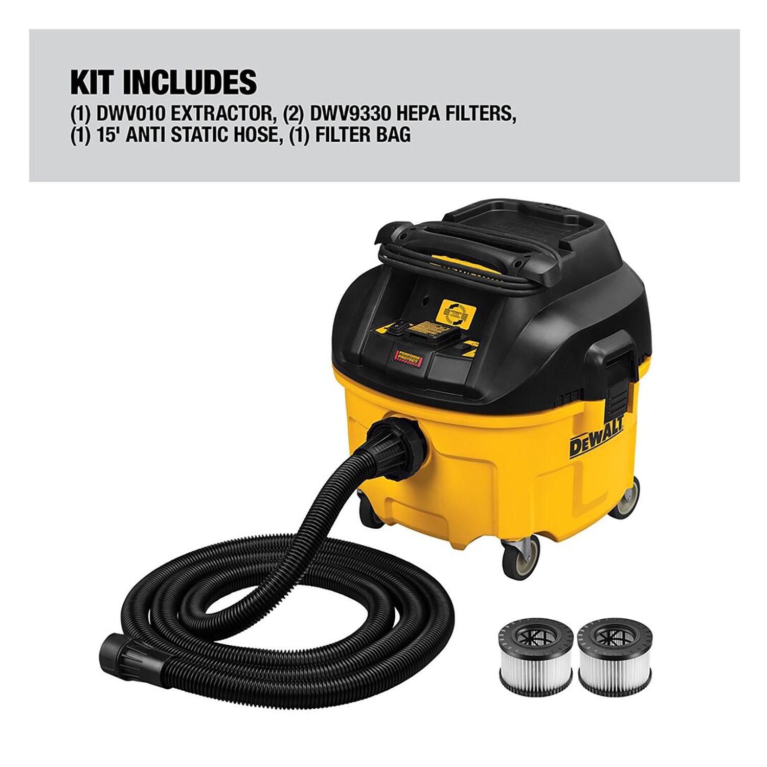 DEWALT 8 Gallons 525 HP Corded Wet Dry Shop Vacuum with