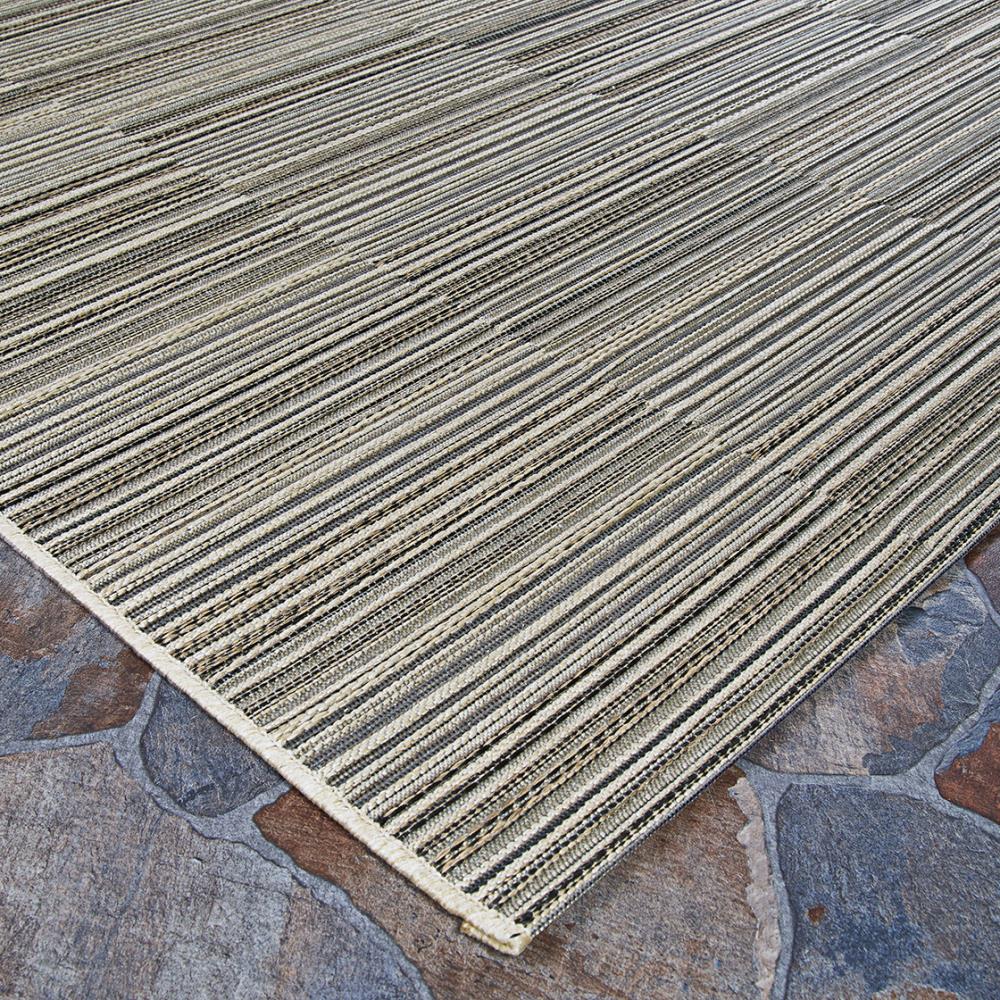 Cape Collection Black Rectangular Synthetic Indoor/Outdoor Rug - 2' x 3'7"