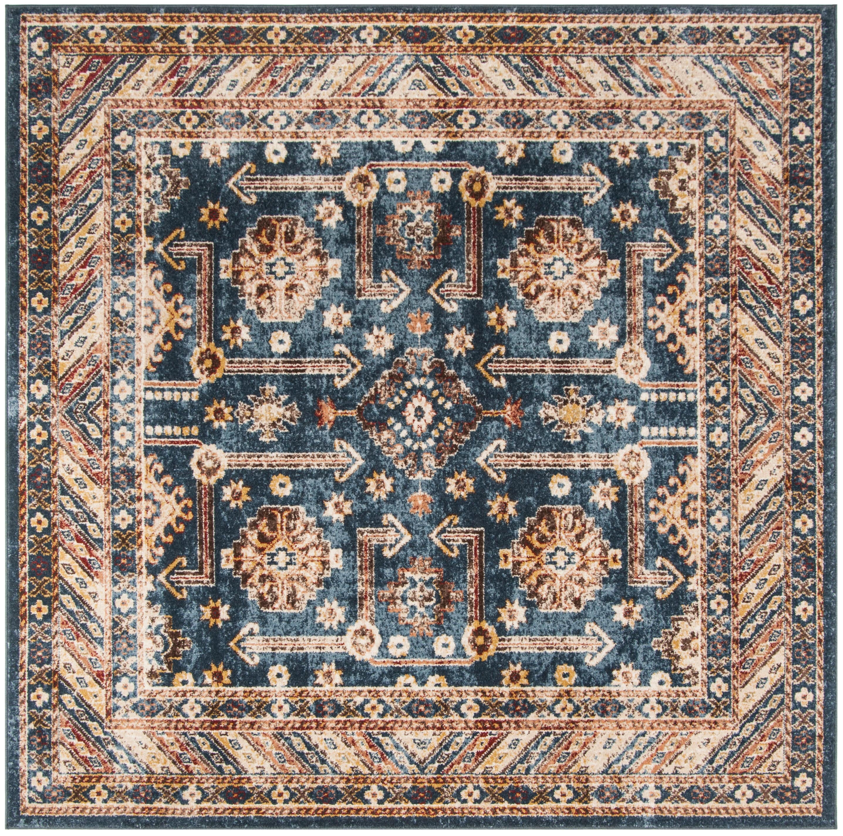 Safavieh Bijar Royal Ivory Square Synthetic Rug 6'-7"