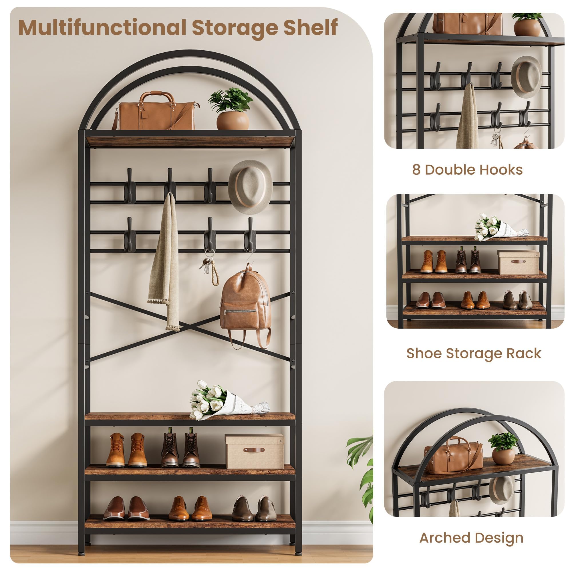GarveeLife C3H-HWEUBNO6CXK-YH5 Coatrack-Stands-Pedestals - View #4