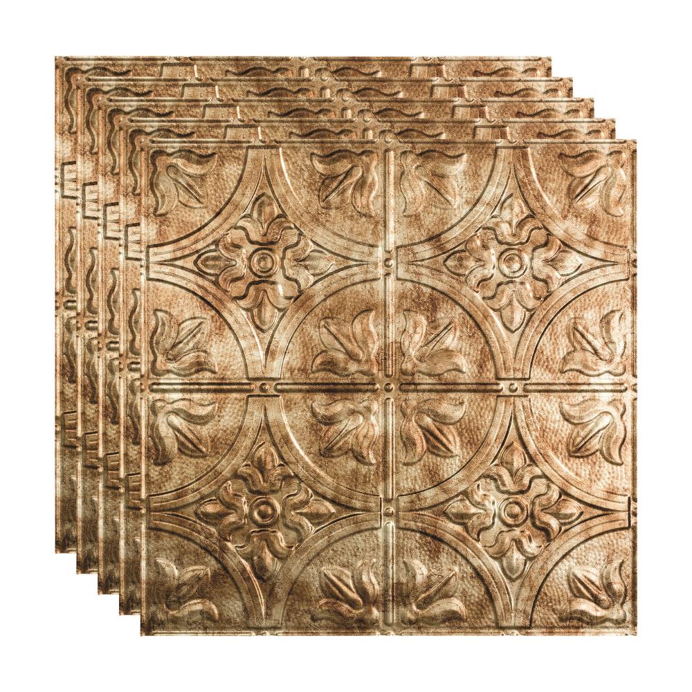 Fasade 2-ft X 2-ft Traditional 2 Bermuda Bronze Pvc Drop Ceiling Tile 