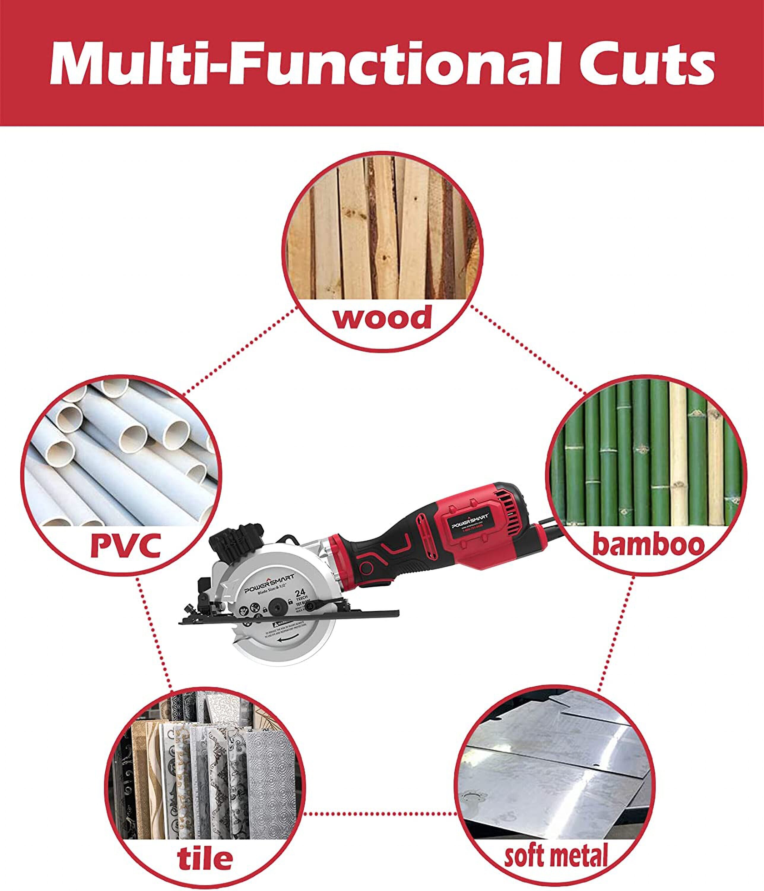 Wrightmaster 4 1 2 in Worm Drive Corded Compact Saw Kit Circular