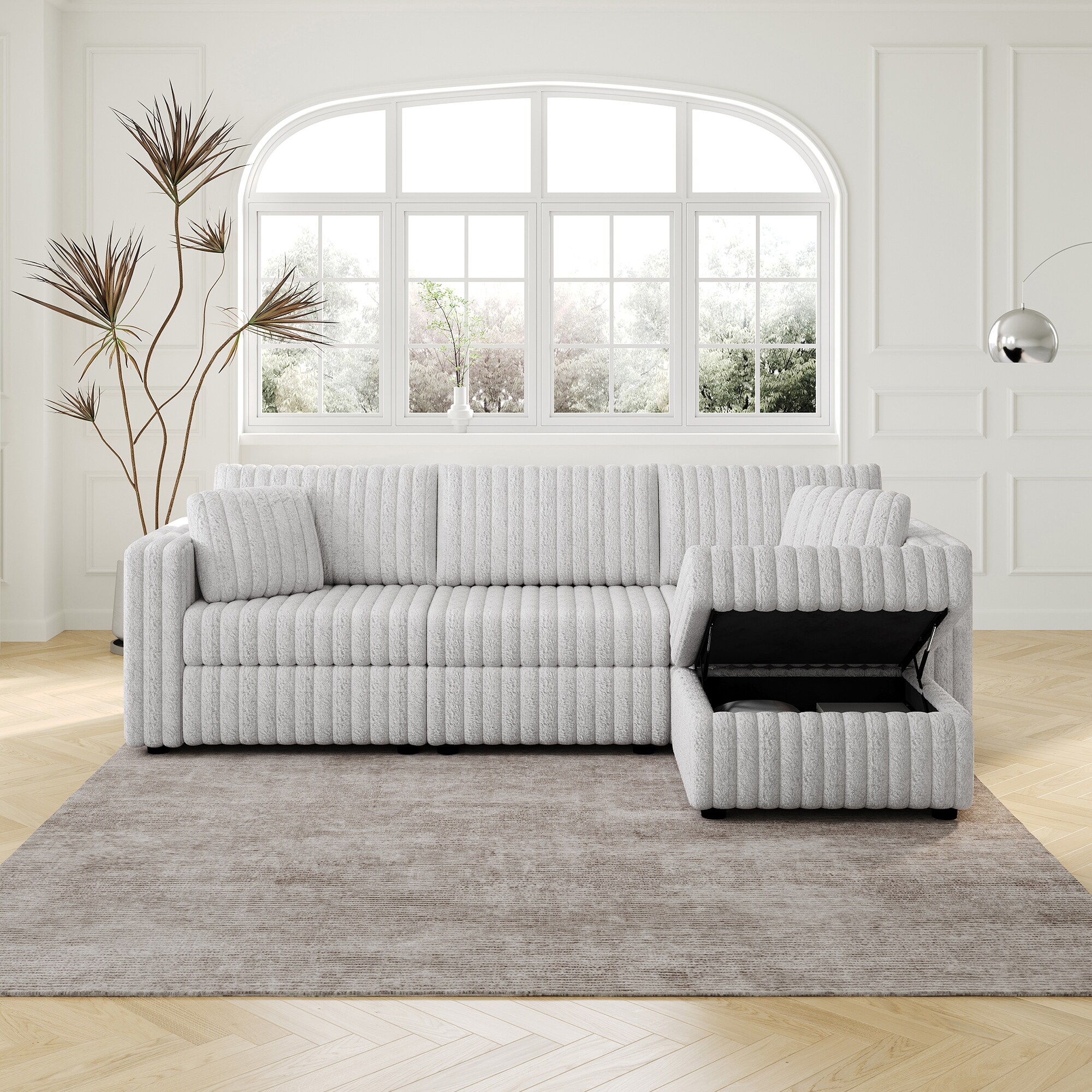 SINOFURN SYD180011GY Sofas-Loveseats - View #2