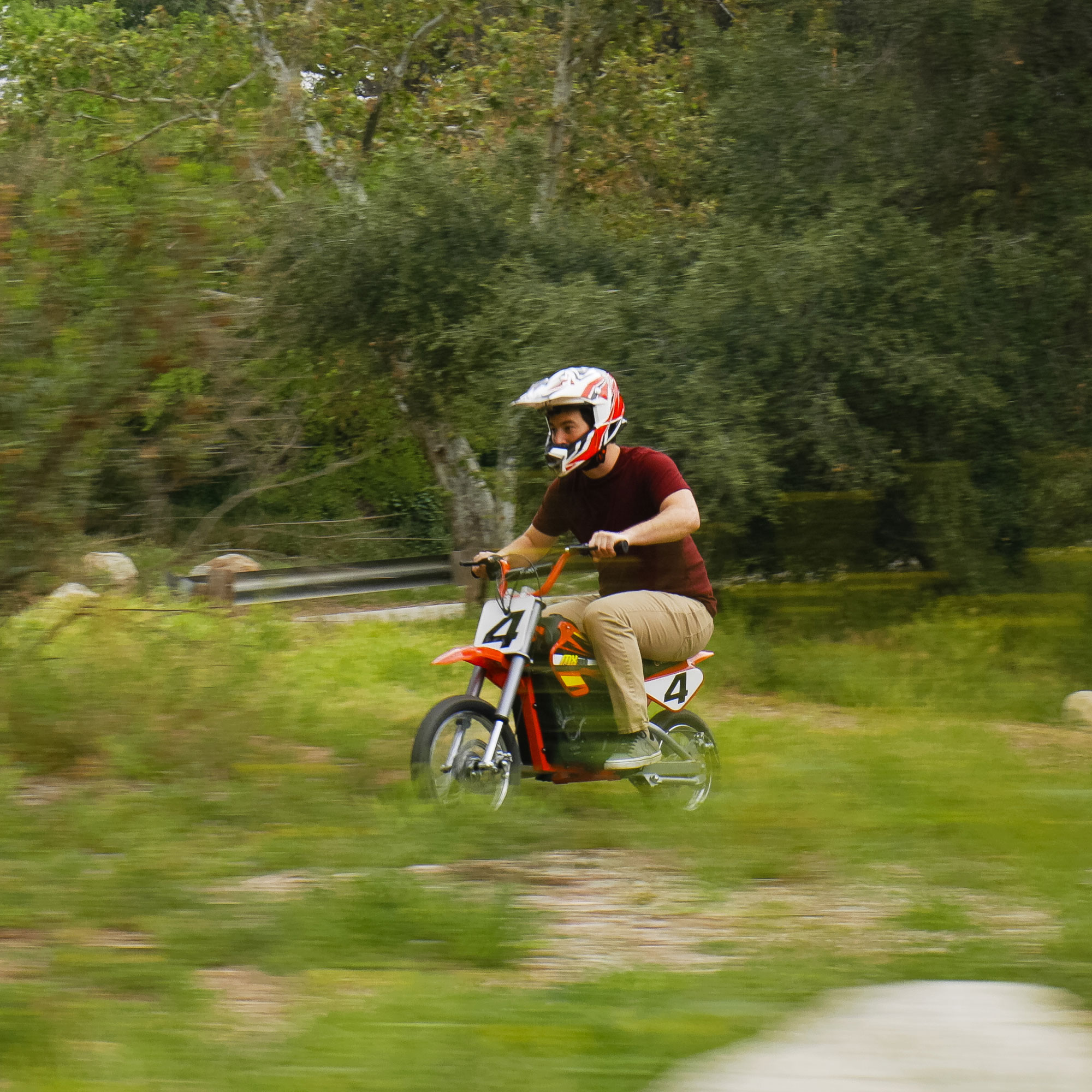Razor Mx500 Dirt Rocket 36V Electric Toy Motocross Dirt Bike, Red