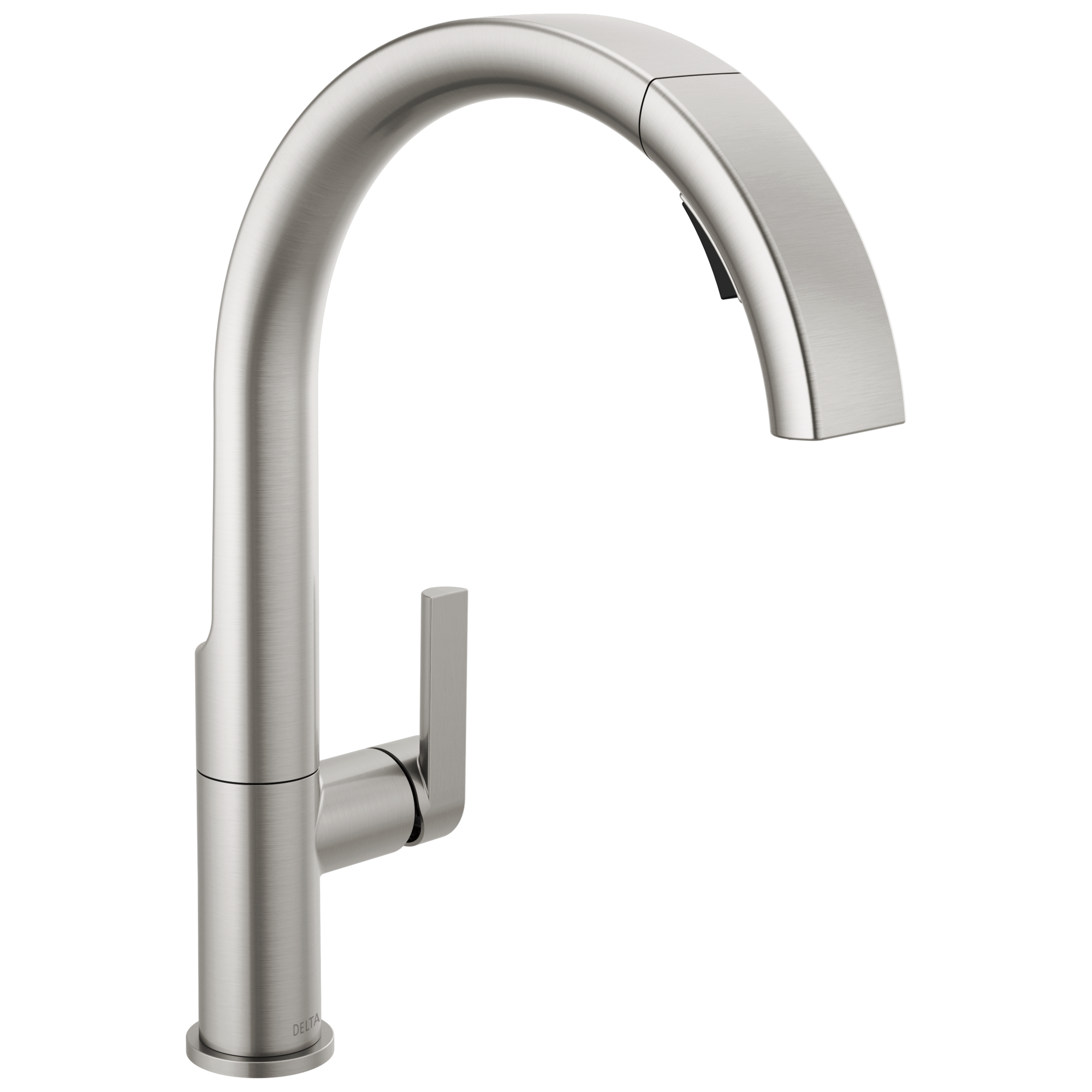 Delta Keele Spotshield Stainless Single Handle Pull-down Kitchen Faucet with Sprayer (Deck Plate Included)