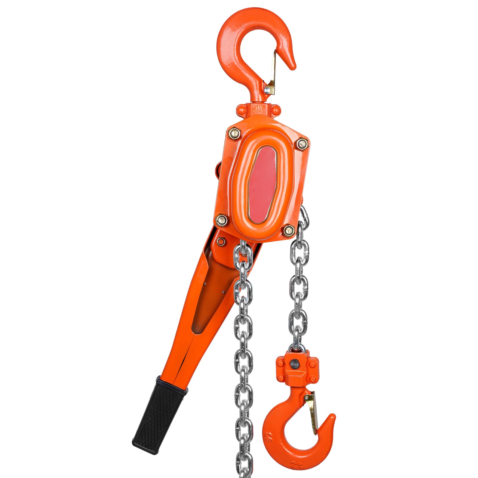 SVOPES Manual Lever Chain Hoist 1.5 Ton (3300 lbs) Capacity 10 FT G80 Galvanized Carbon Steel Weston Double-Pawl Brake Auto Chain Leading and 360° Rotation Hook #SVOPESCGSBH1104509V0