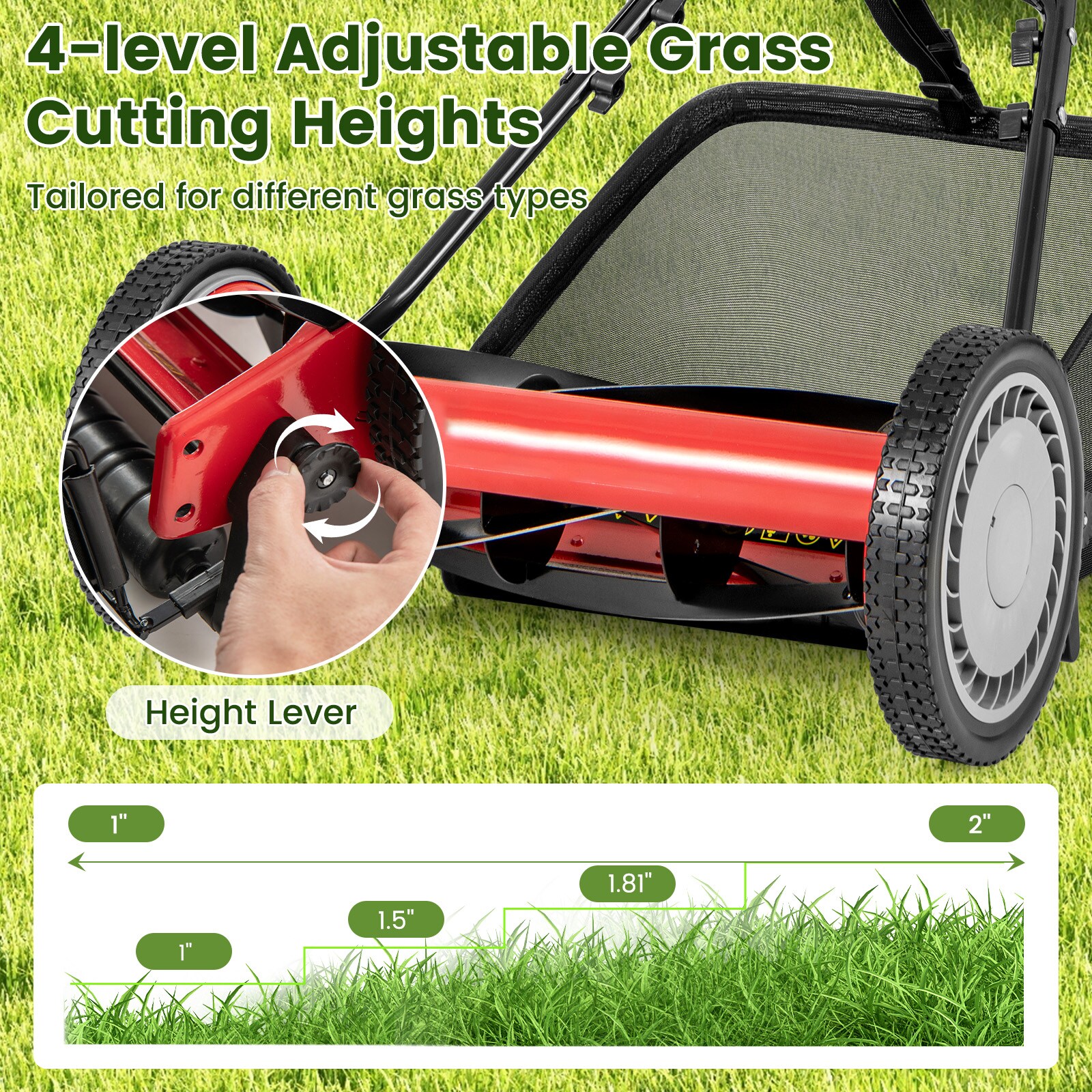 Slickblue D-CO-ER4134TG Push-Mower-Reel - View #7