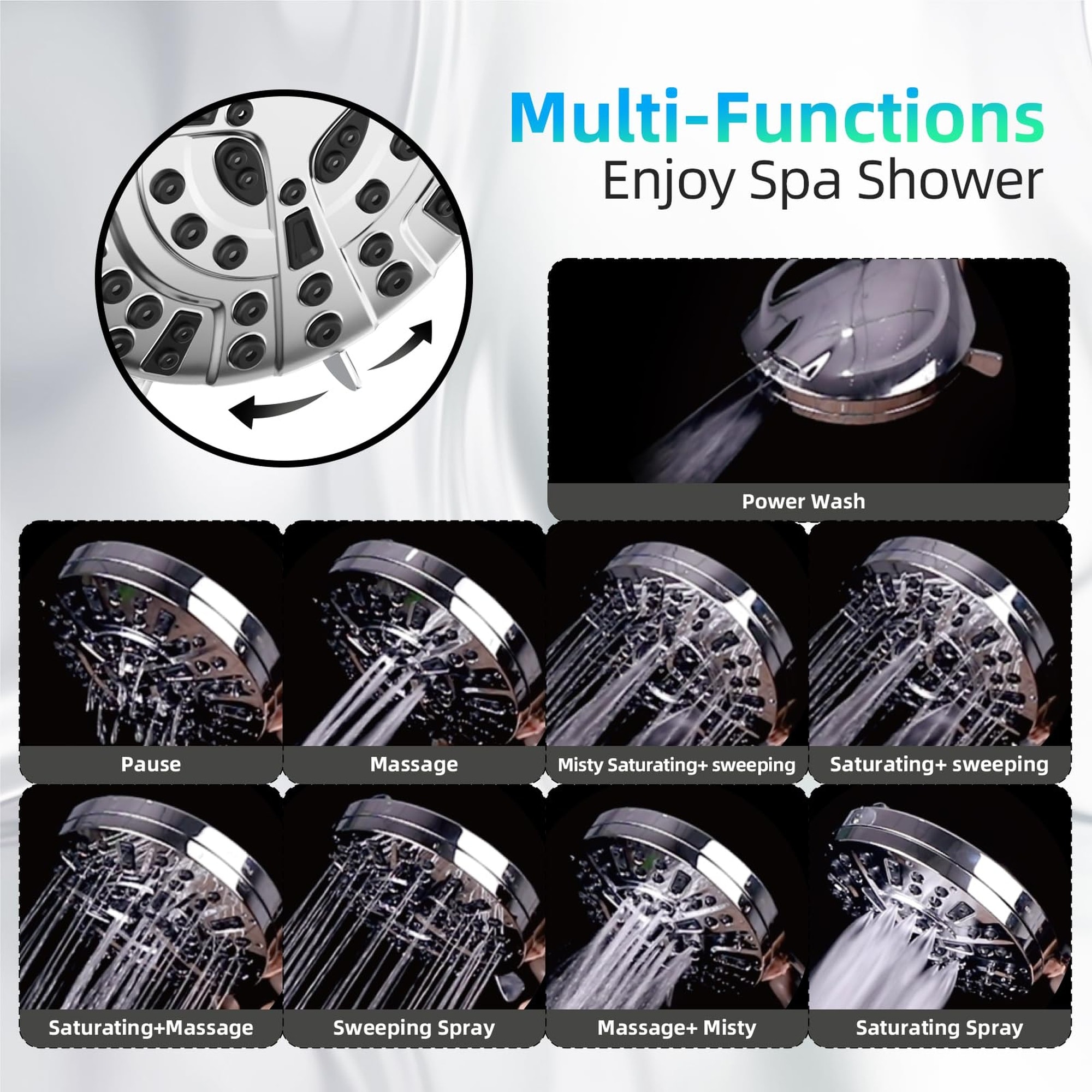 Numhew NHDREW021420 Fixed-Showerhead - View #4