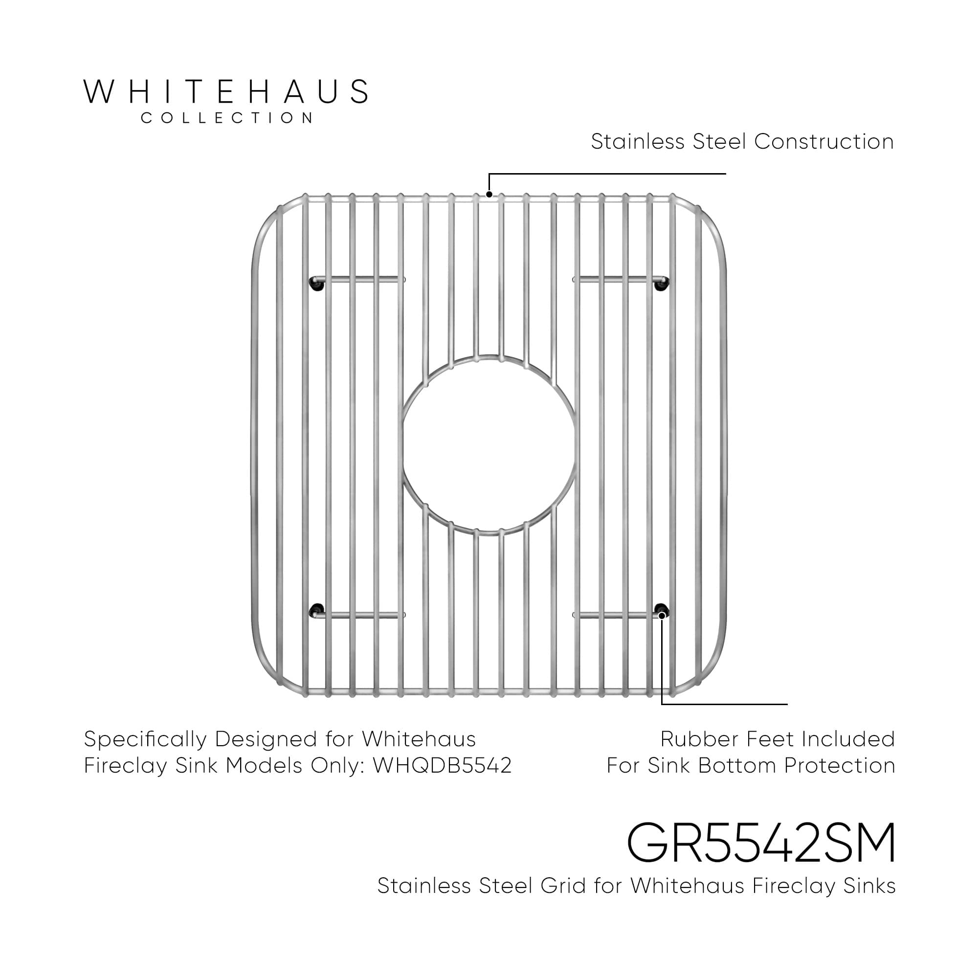 Whitehaus Collection GR5542SM Sink-Grids - View #3